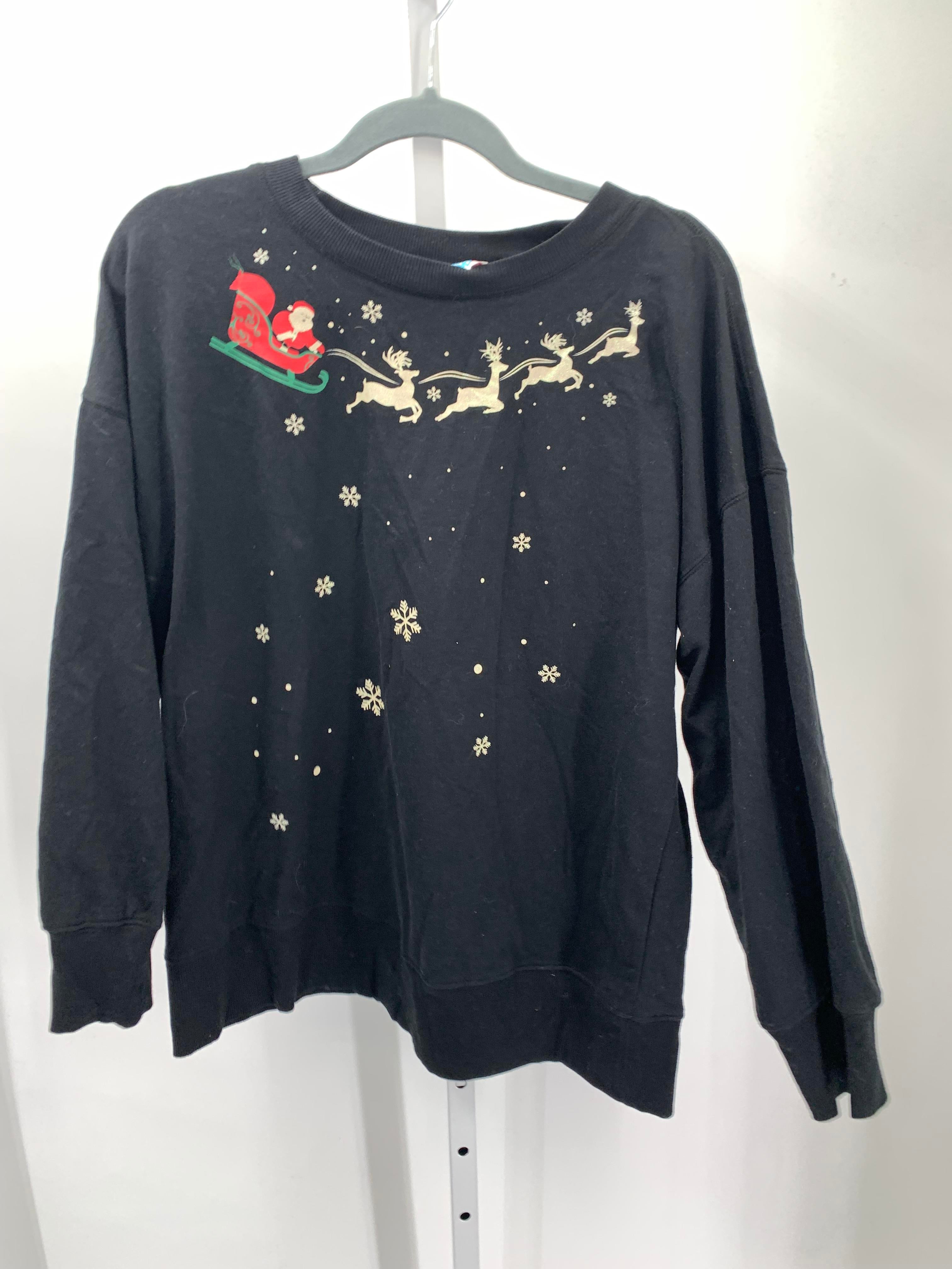 LONG SLV SHIRT SANTA SLEIGH.