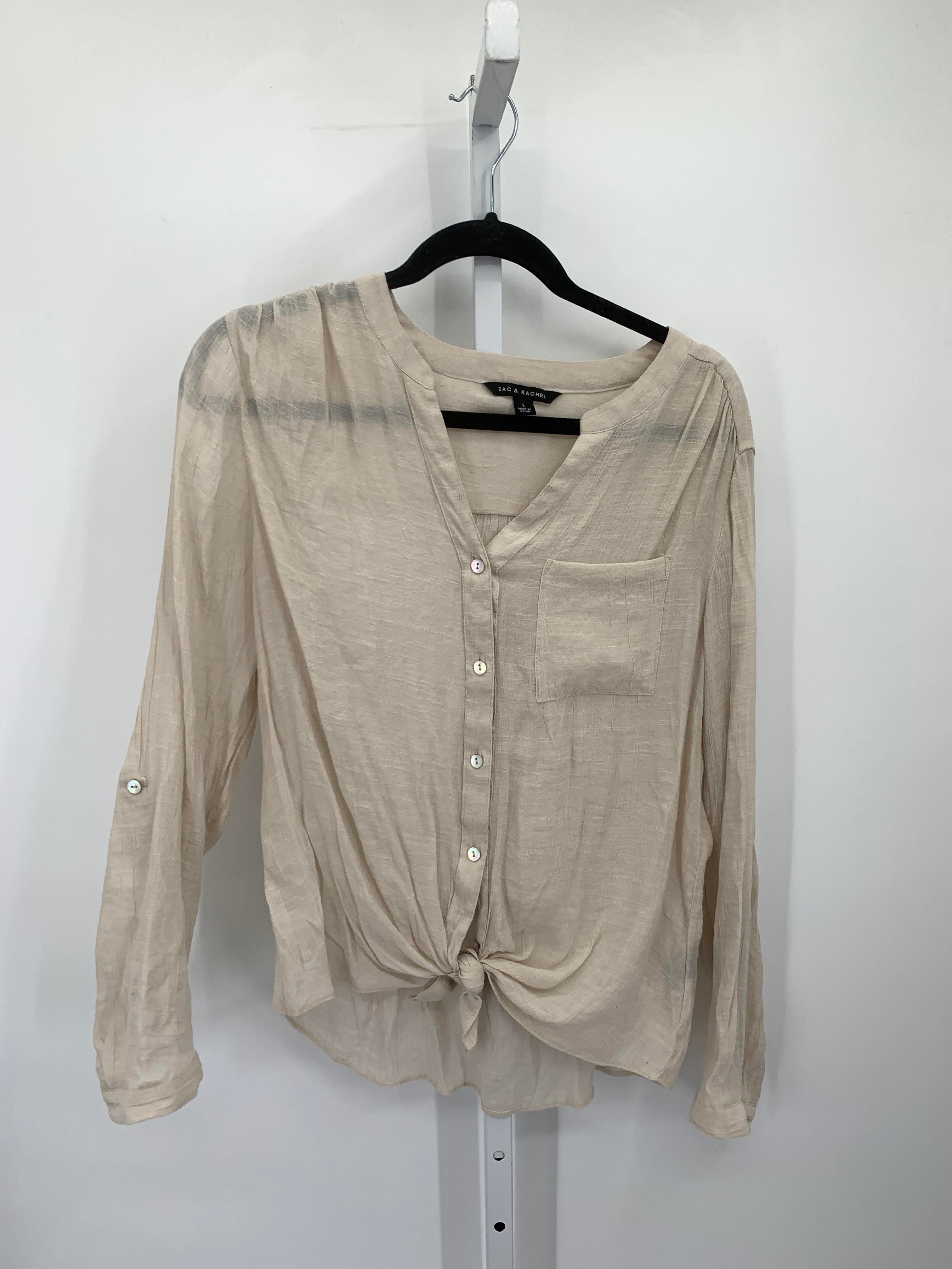 Zac & Rachel Size Large Misses Long Sleeve Shirt