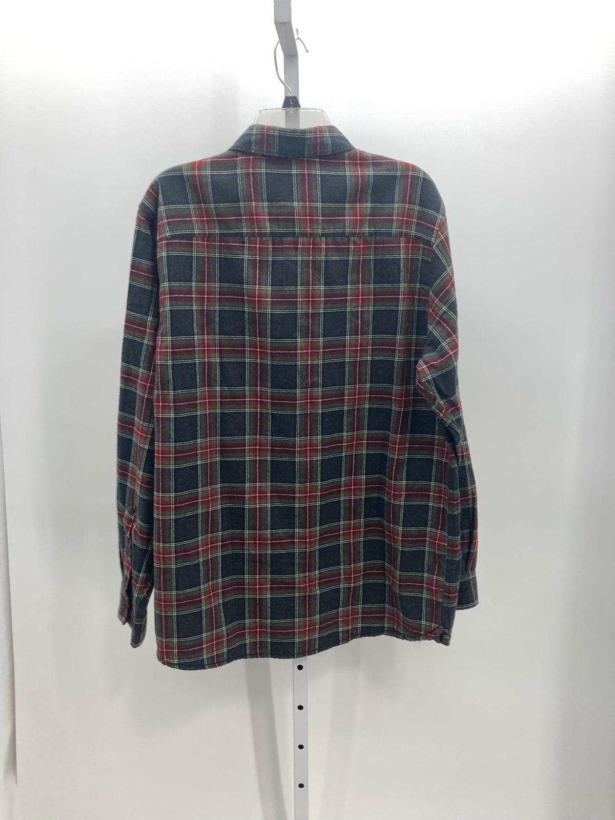 PLAID BTN DOWN