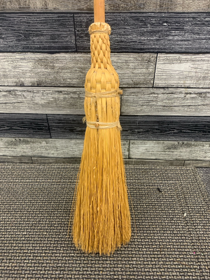 VTG BROOM DECOR.