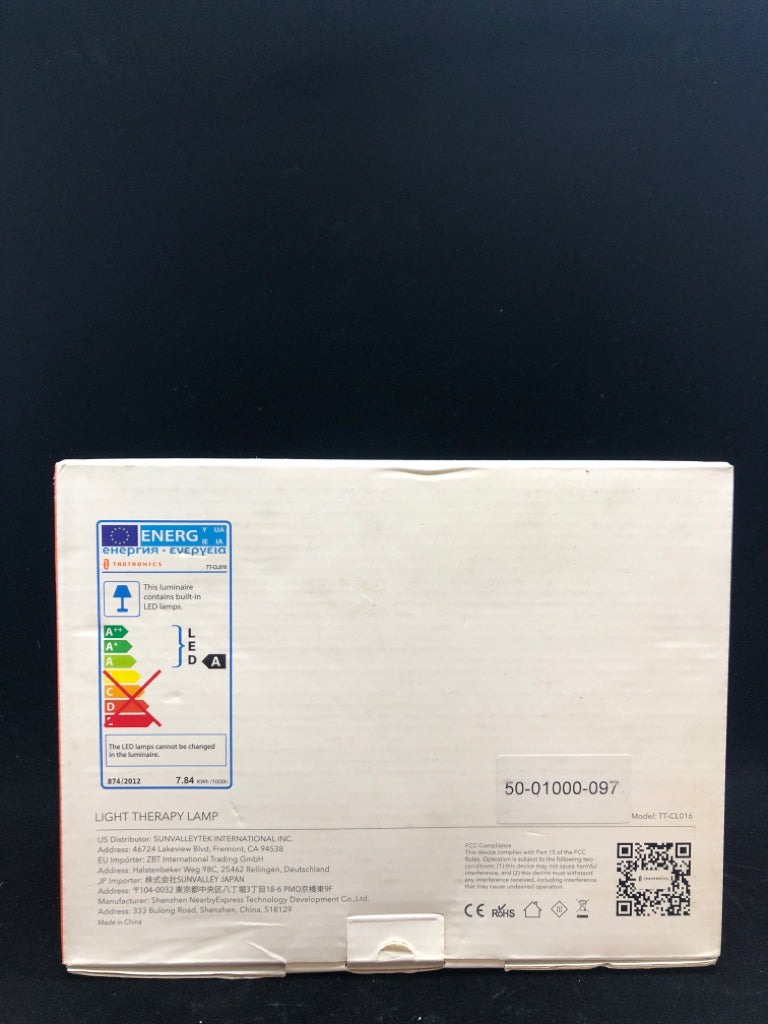 NIB TAOTONICS LIGHT THERAPY LAMP.