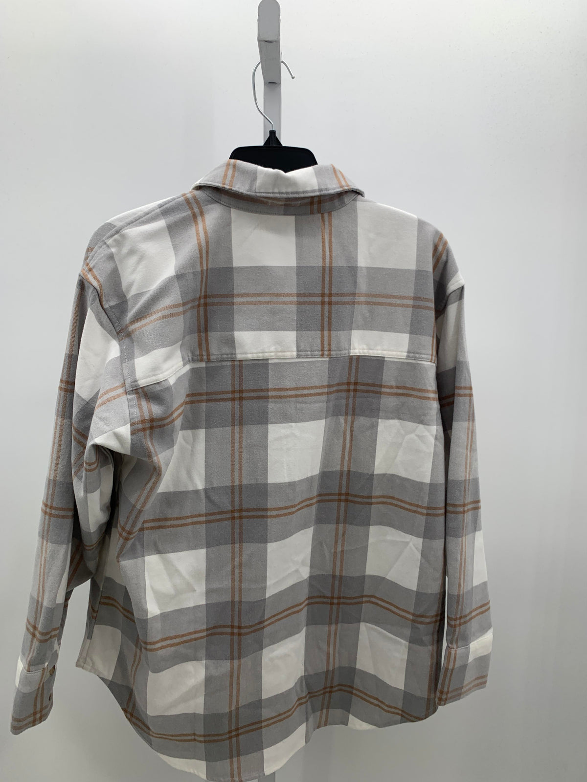NEW PLAID BTN DOWN