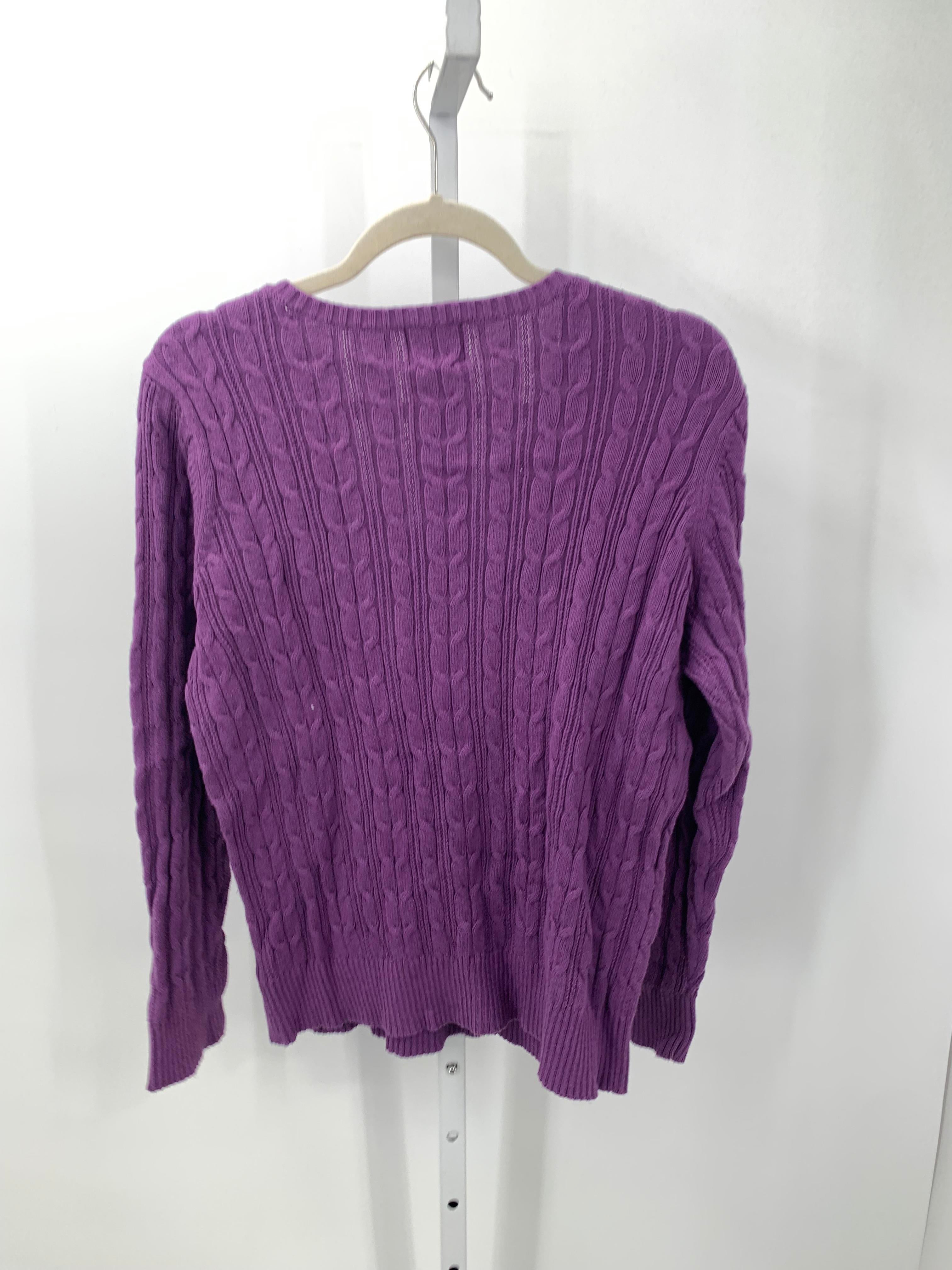 St. Johns Bay Size X Large Petite Petite Long Slv Sweater