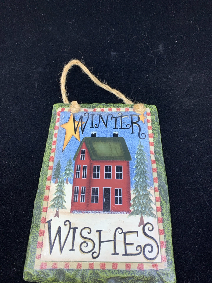 WINTER WISHES SLATE.