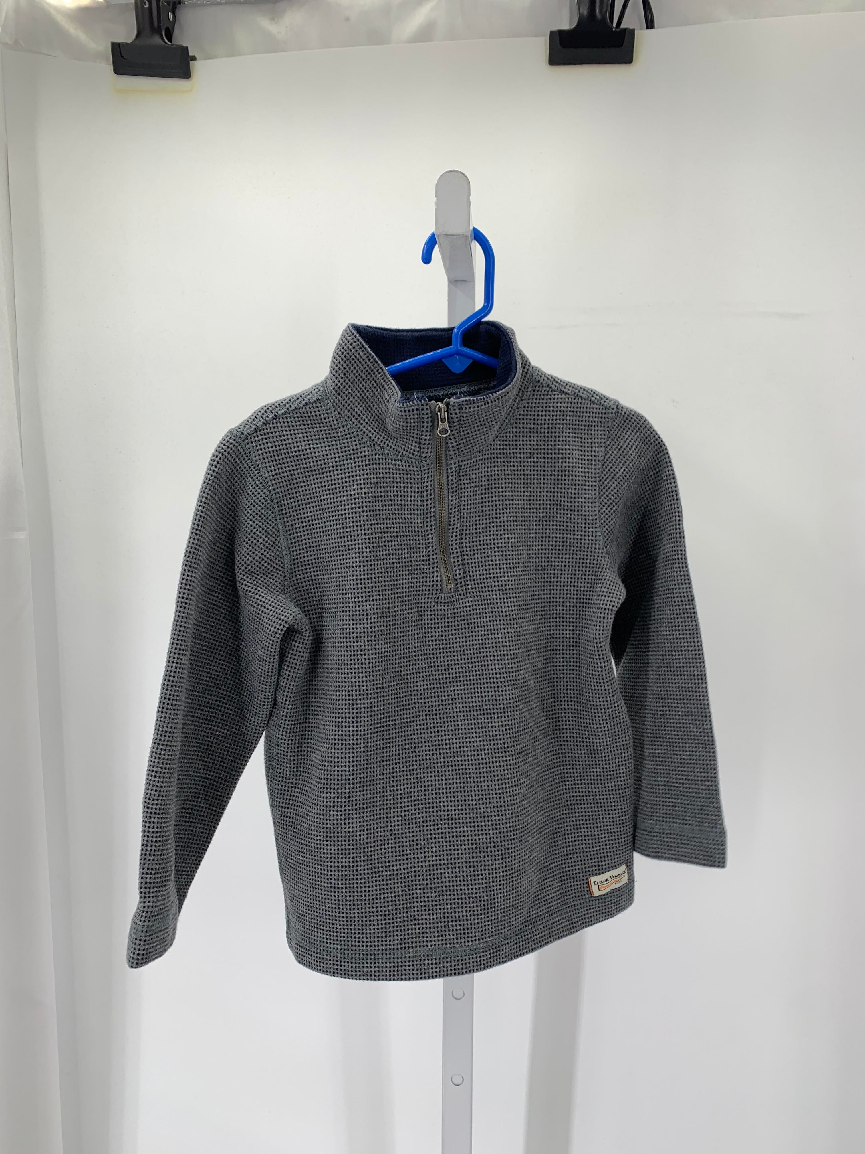 PARTIAL ZIP WAFFLE KNIT