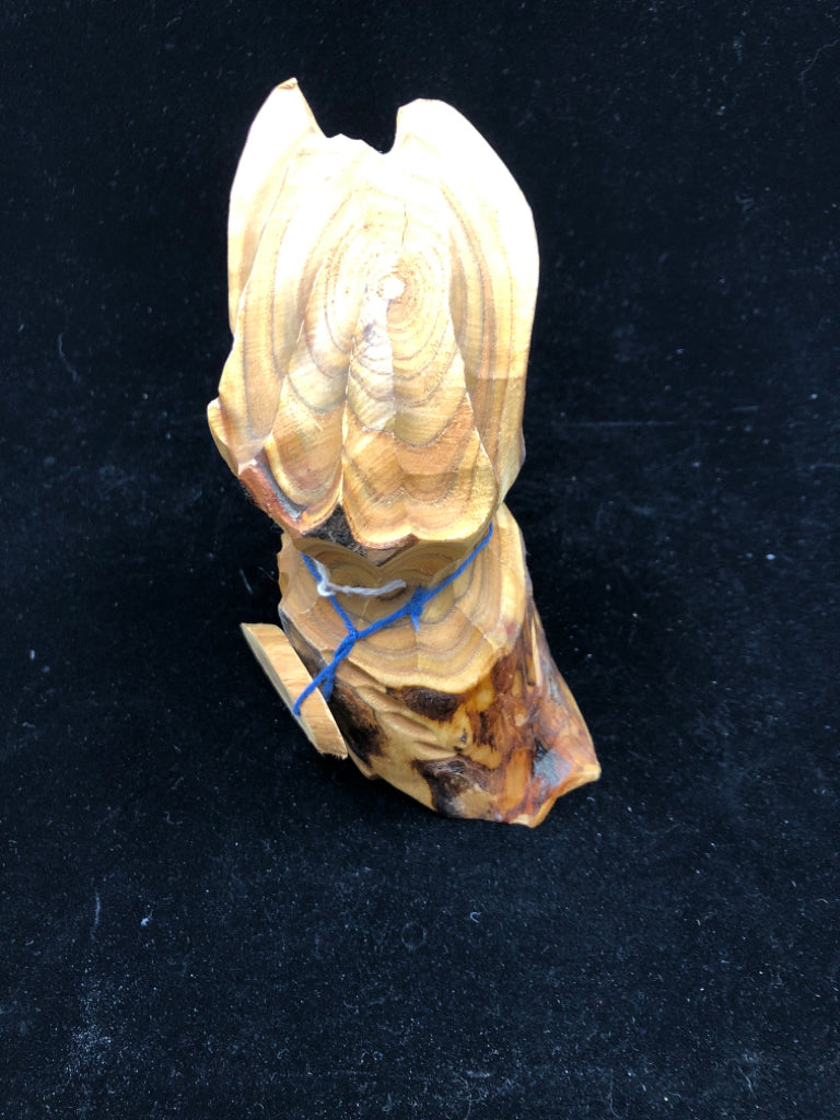WOODEN CARVED OWL.