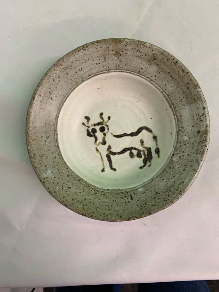 COW POTTERY BOWL.