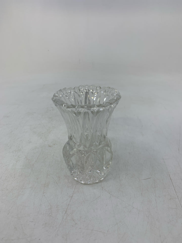 SHORT CUT GLASS TOOTHPICK HOLDER.