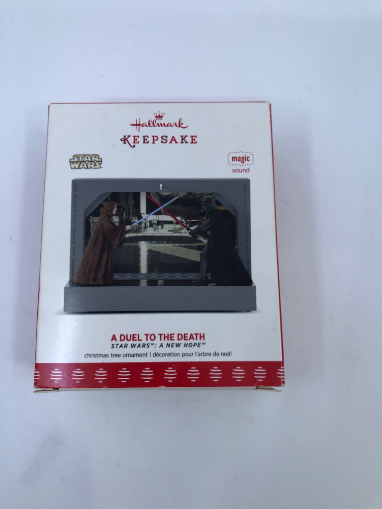 HALLMARK A DUEL TO DEATH STAR WARS ORNAMENT.