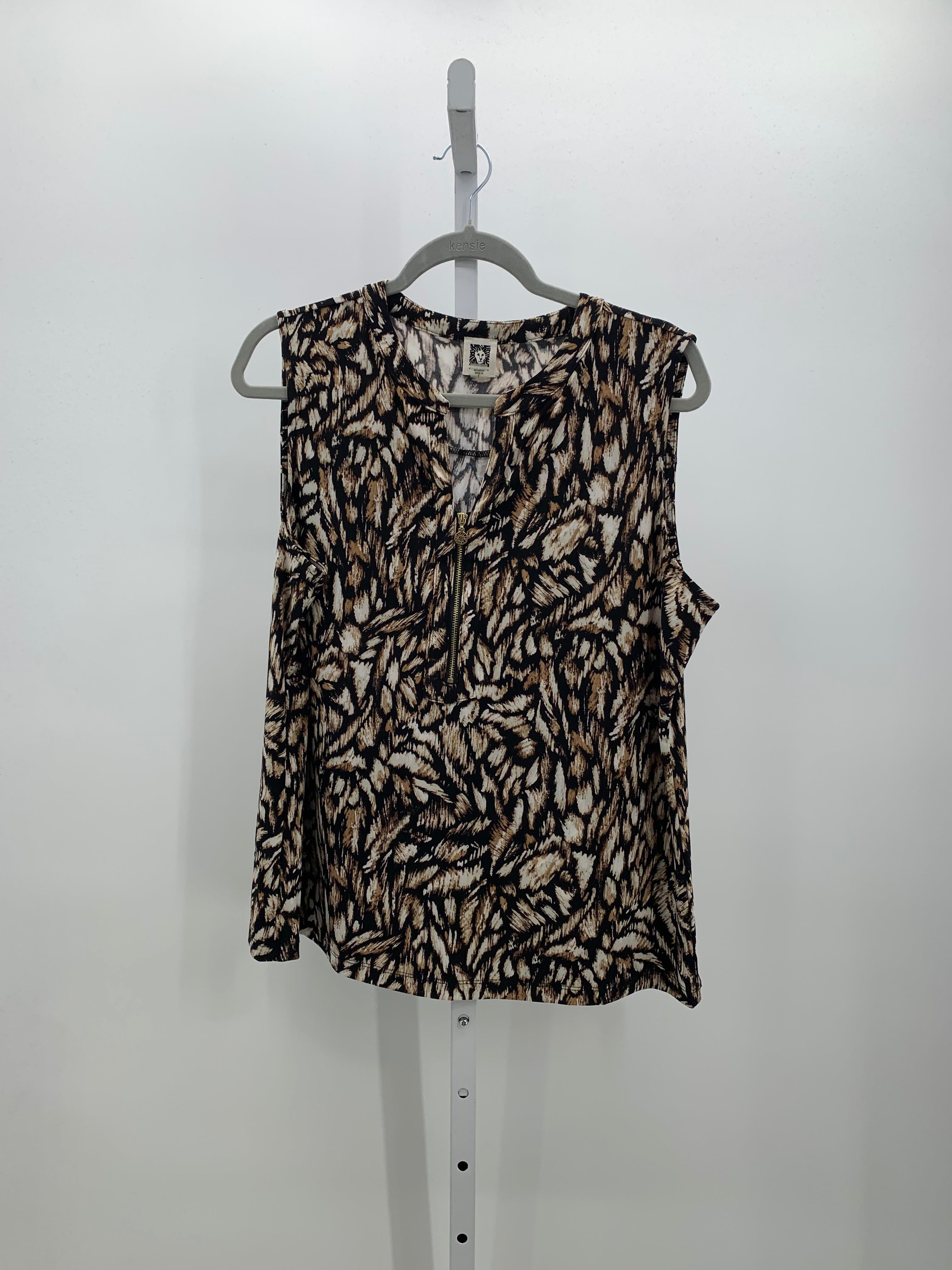 Anne Klein Size Large Misses Sleeveless Shirt