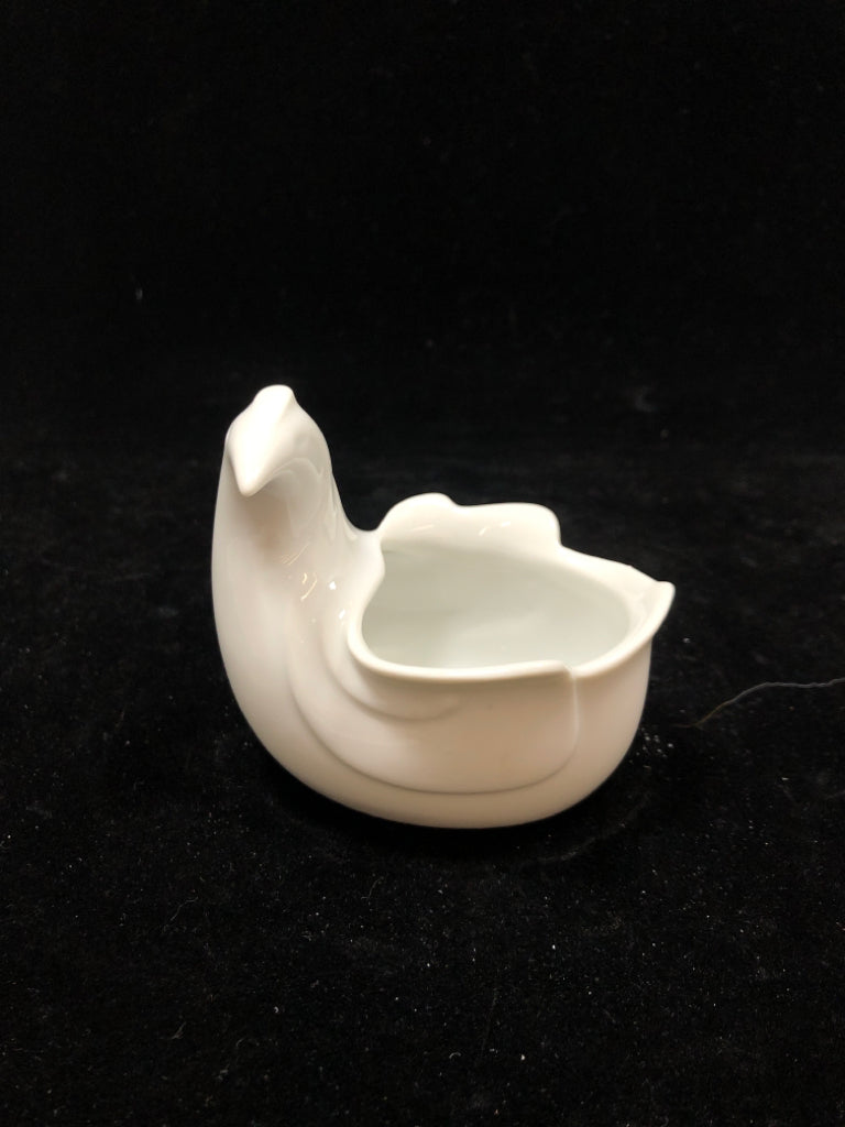 PORCELAIN BIRD VOTIVE HOLDER.