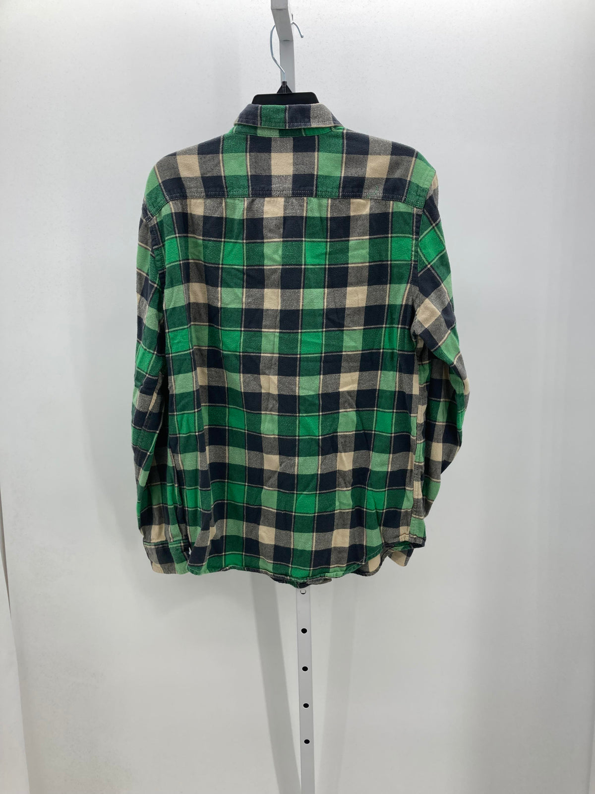 PLAID BTN DOWN