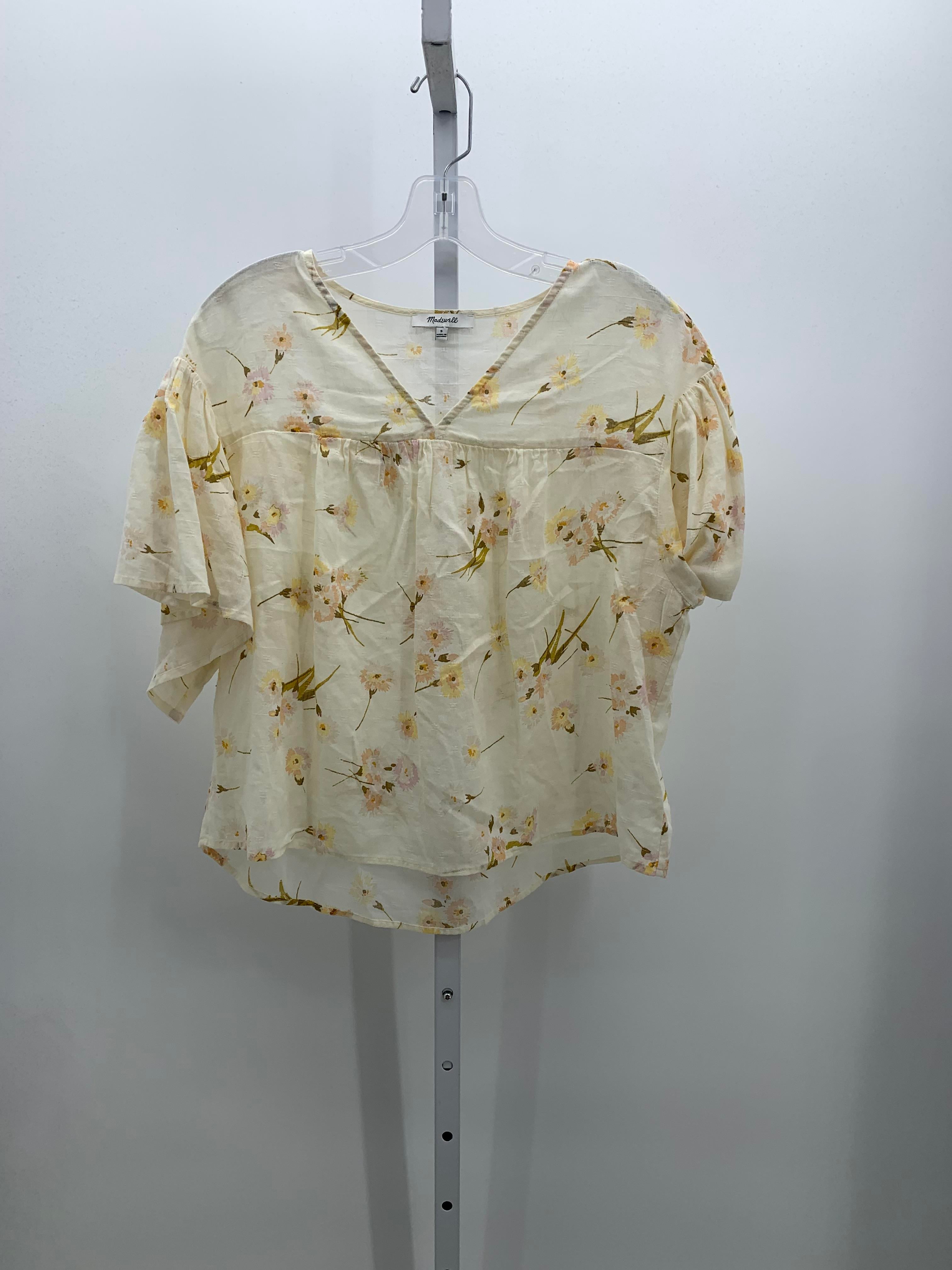 Madewell Size Small Misses Short Sleeve Shirt