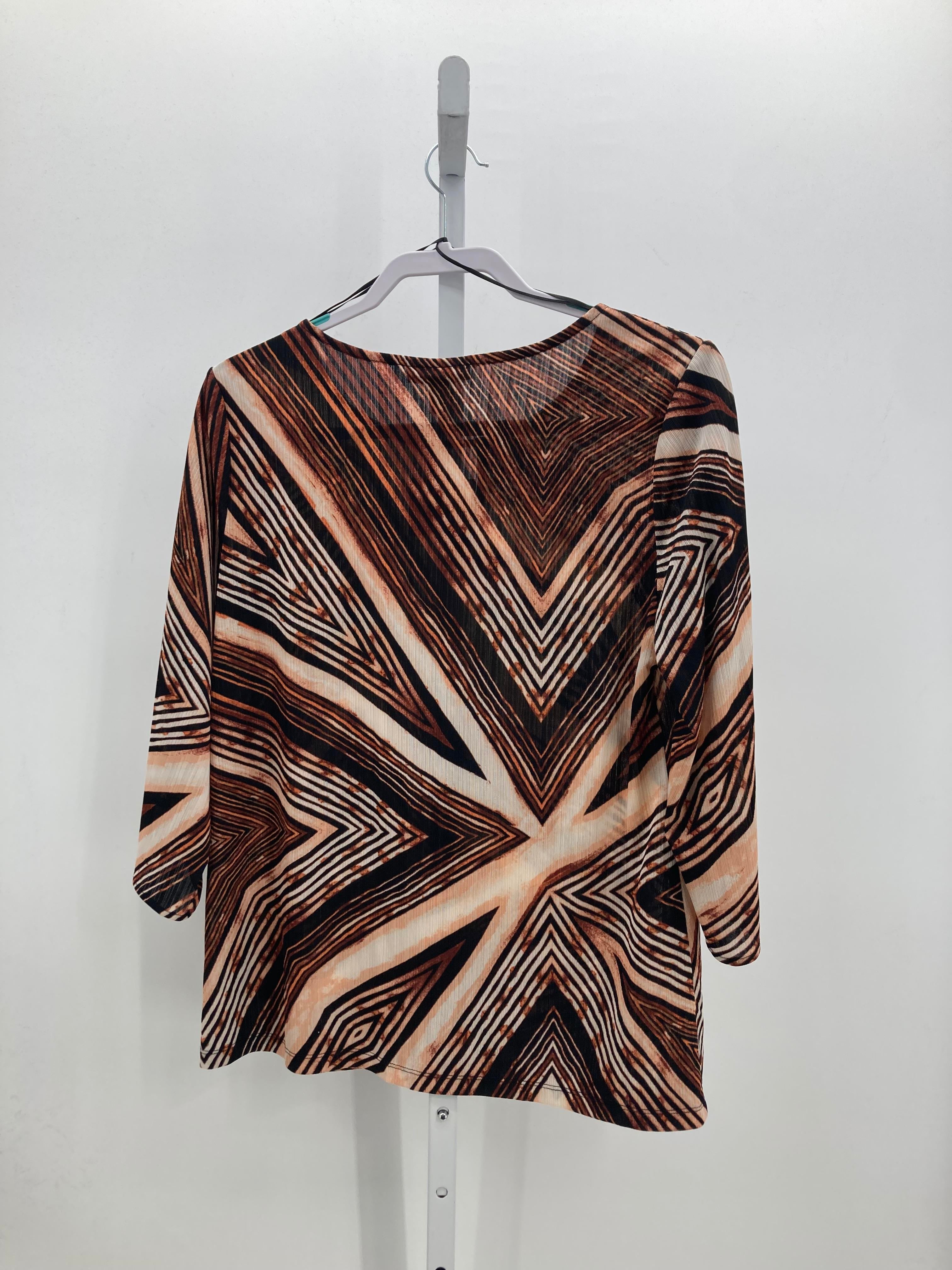 Dana Buchman Size Medium Misses 3/4 Sleeve Shirt