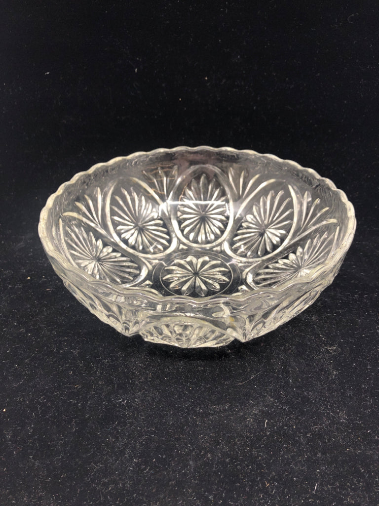 CUT GLASS BOWL.