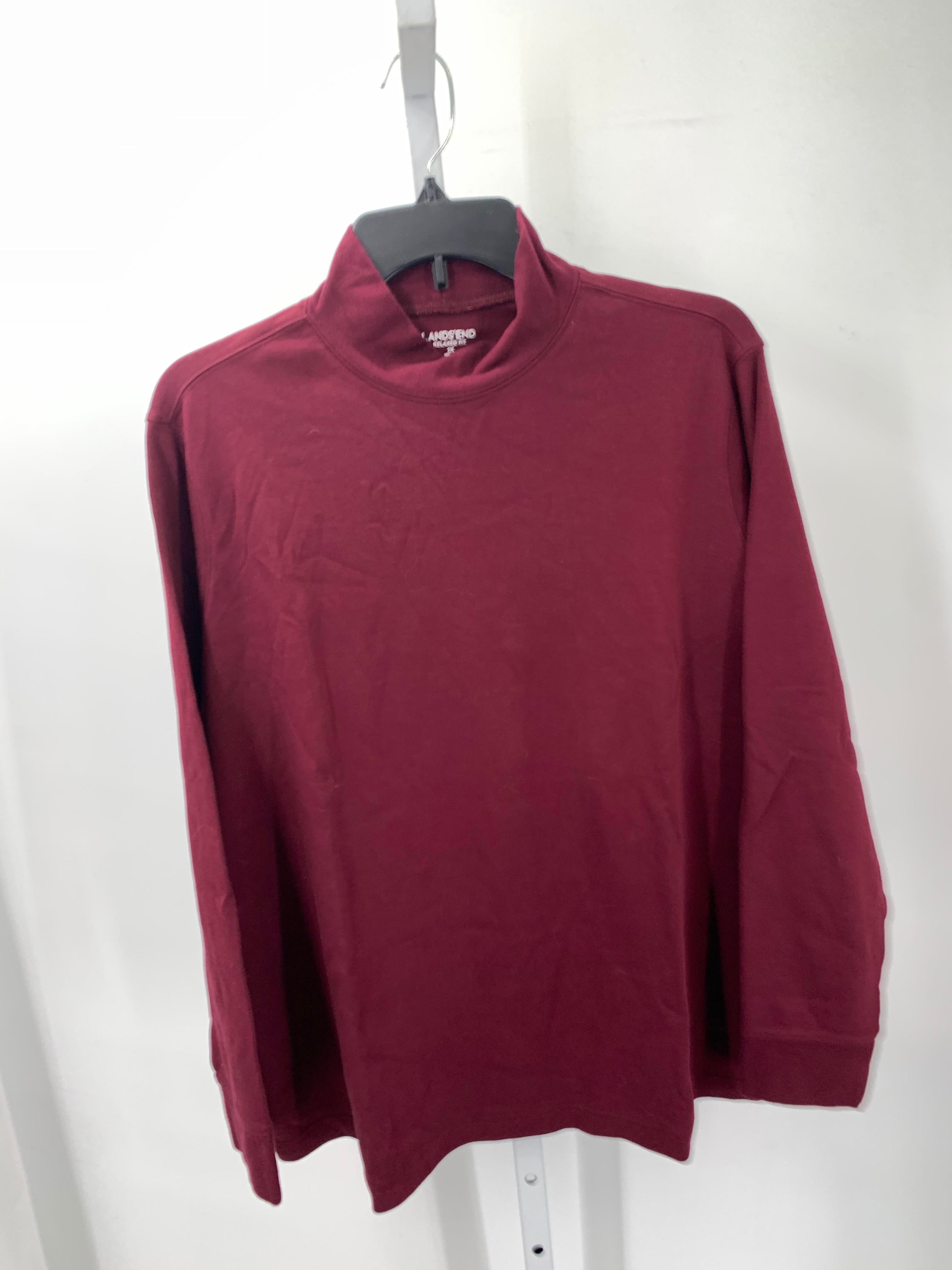 Lands End Size 2X Womens Long Sleeve Shirt