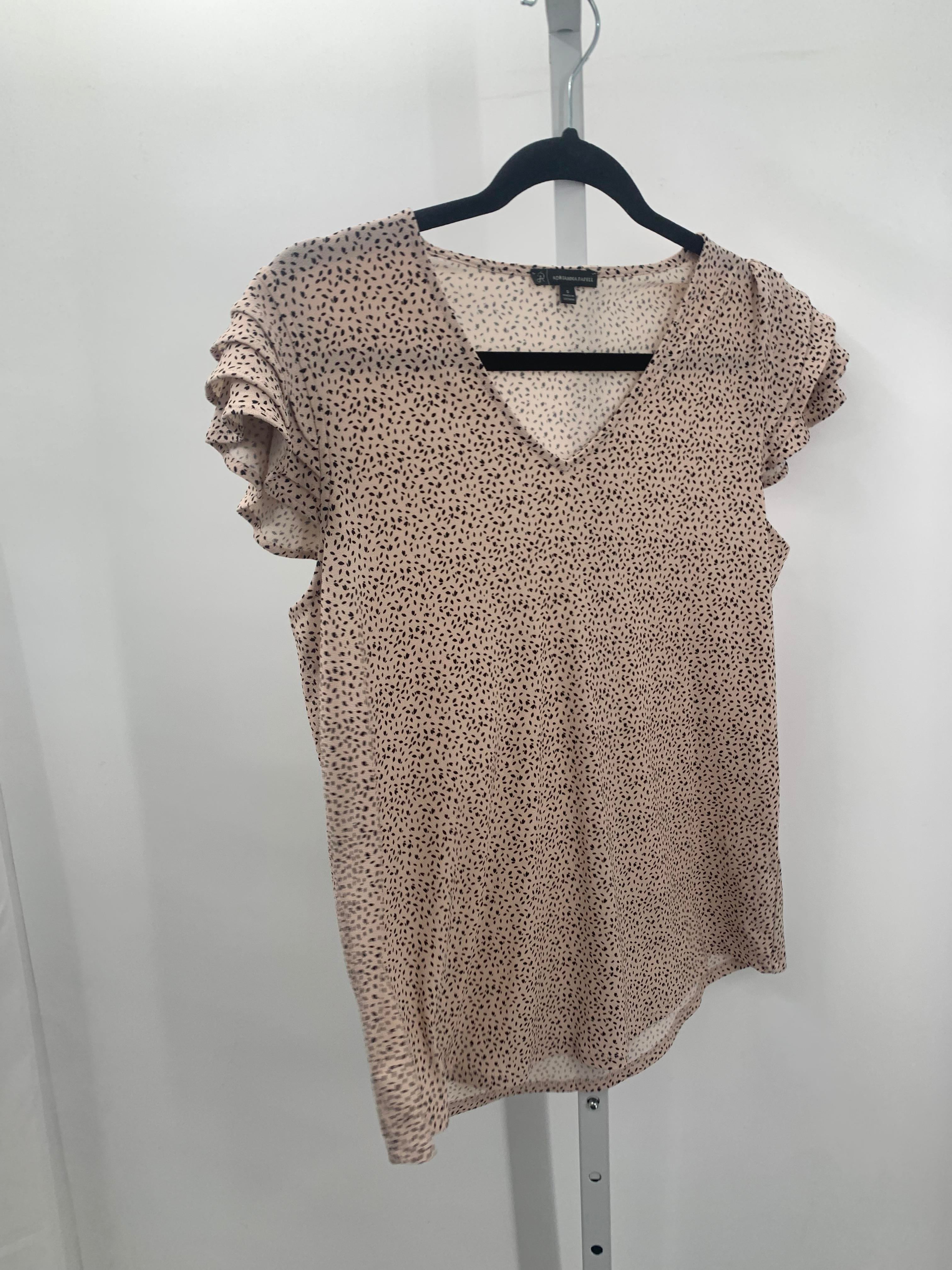 Adrianna Papell Size Small Misses Short Sleeve Shirt
