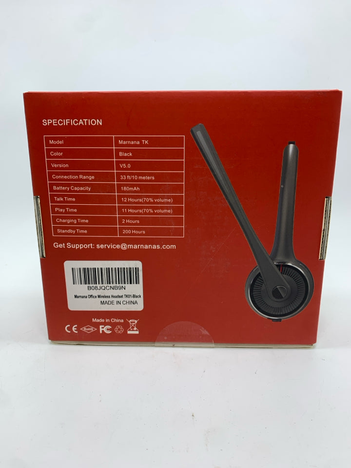 NIB MARNANA WIRELESS HEADSET.