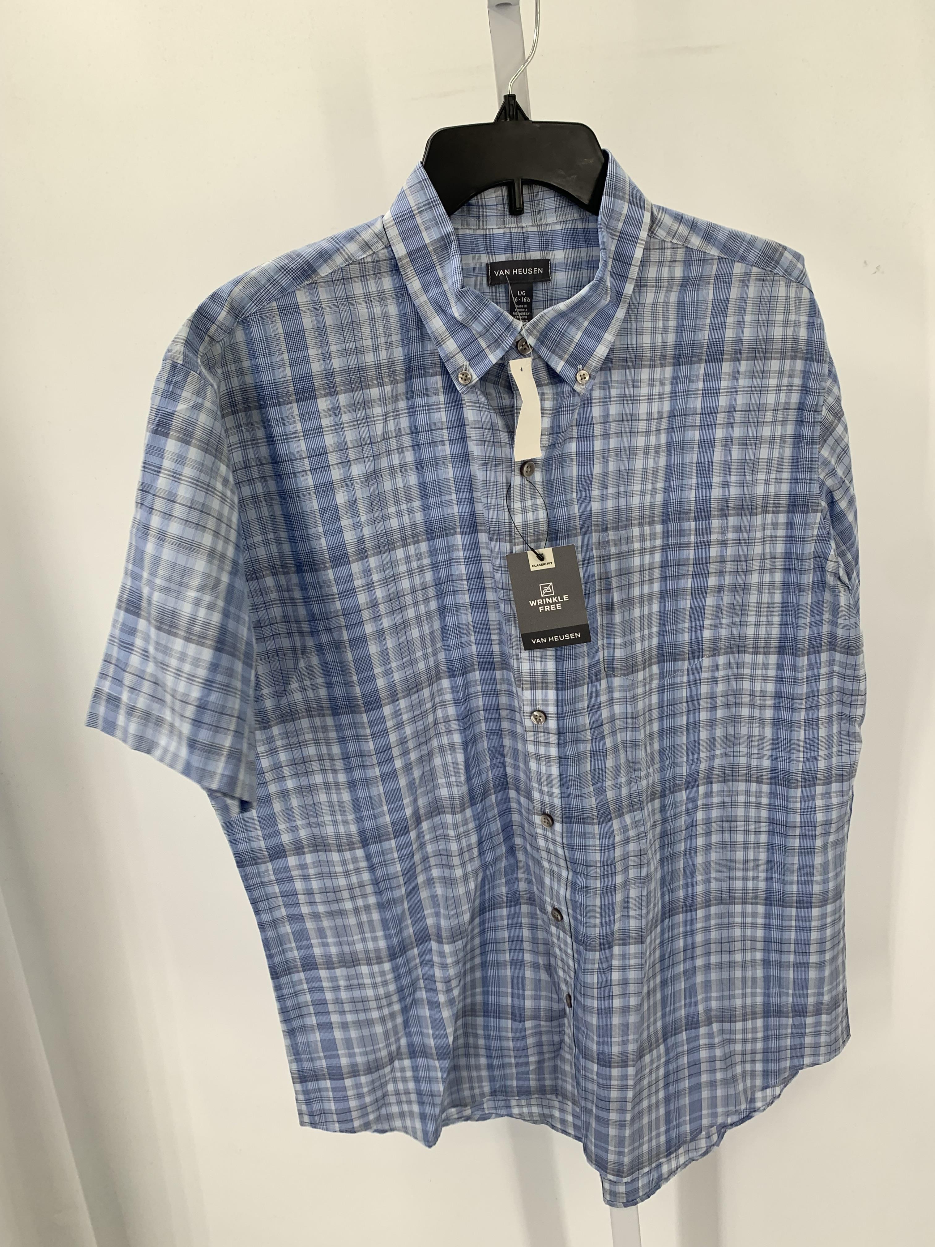 NEW PLAID BTN DOWN