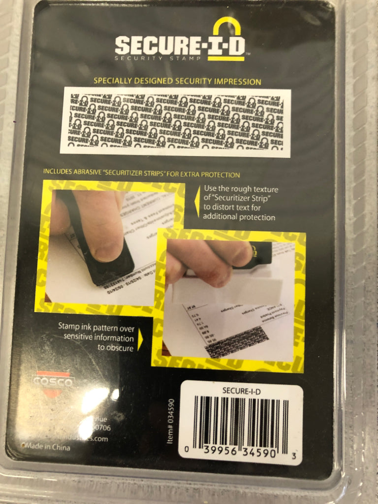 NIP SECURITY STAMP.