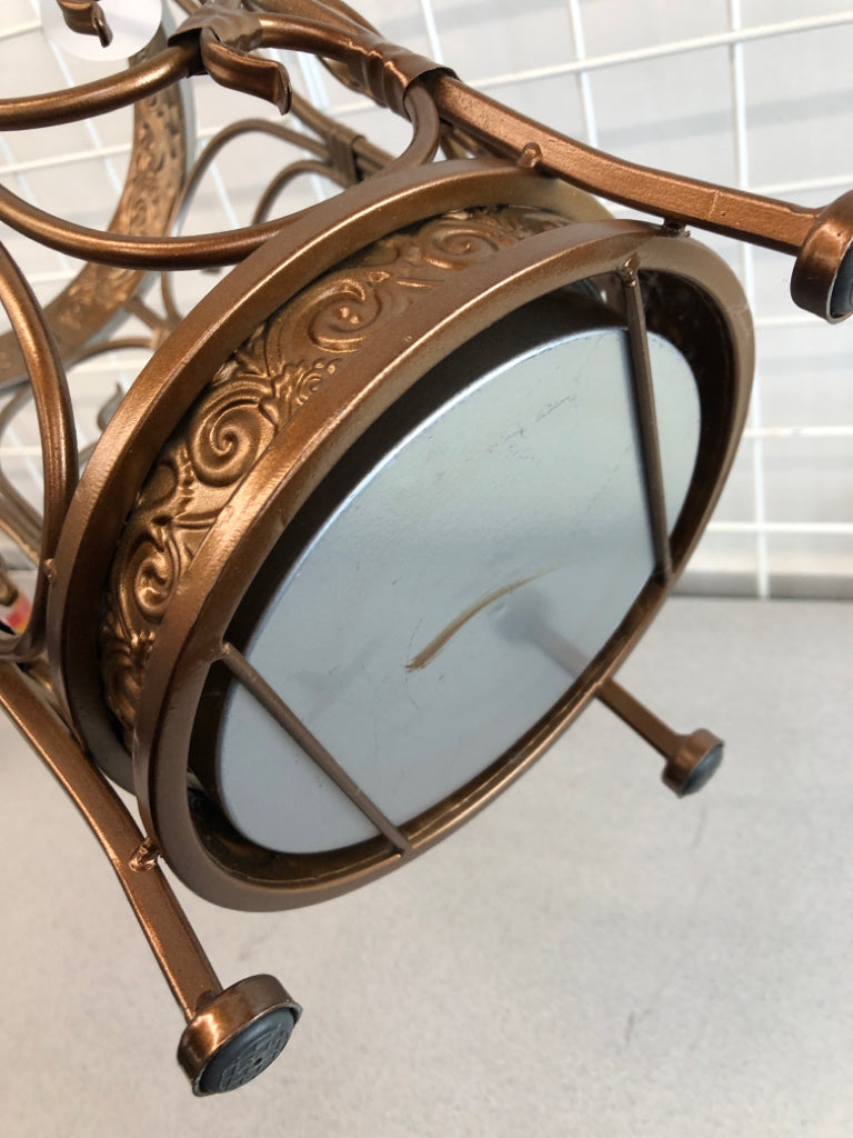 NWT BRONZE PAINTED UMBRELLA HOLDER.