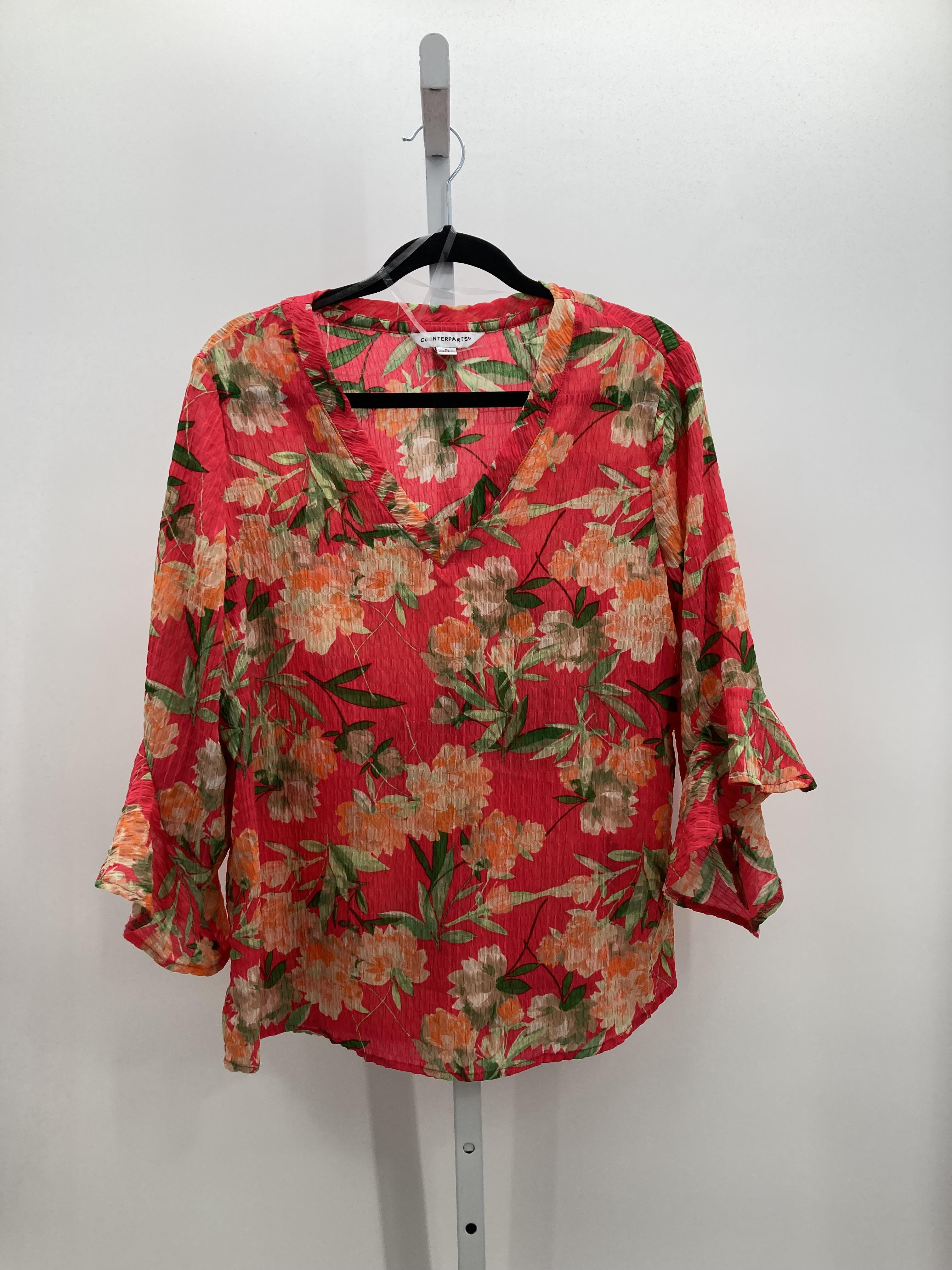 Counterparts Size Medium Misses 3/4 Sleeve Shirt