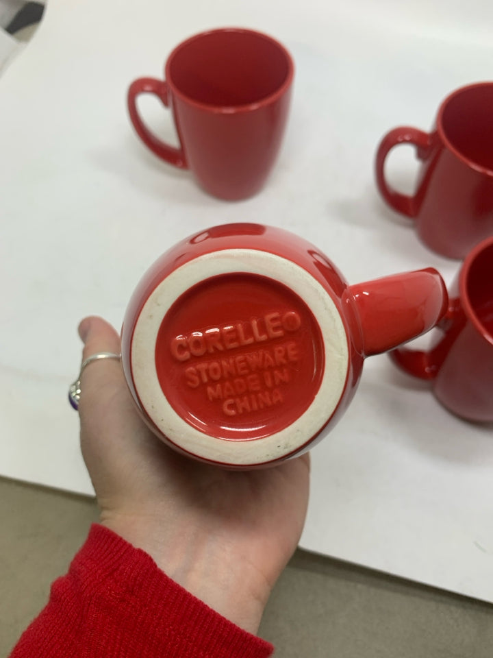4 CERAMIC MUGS.