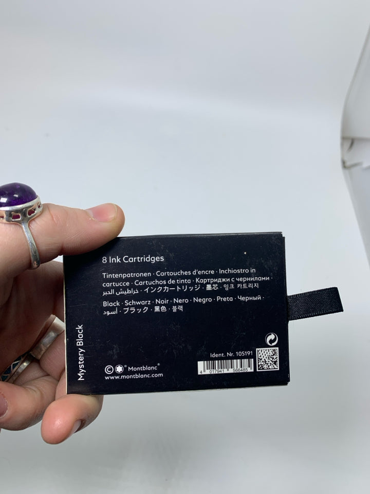 Mont Blanc Mystery Black 8 Ink Cartridges