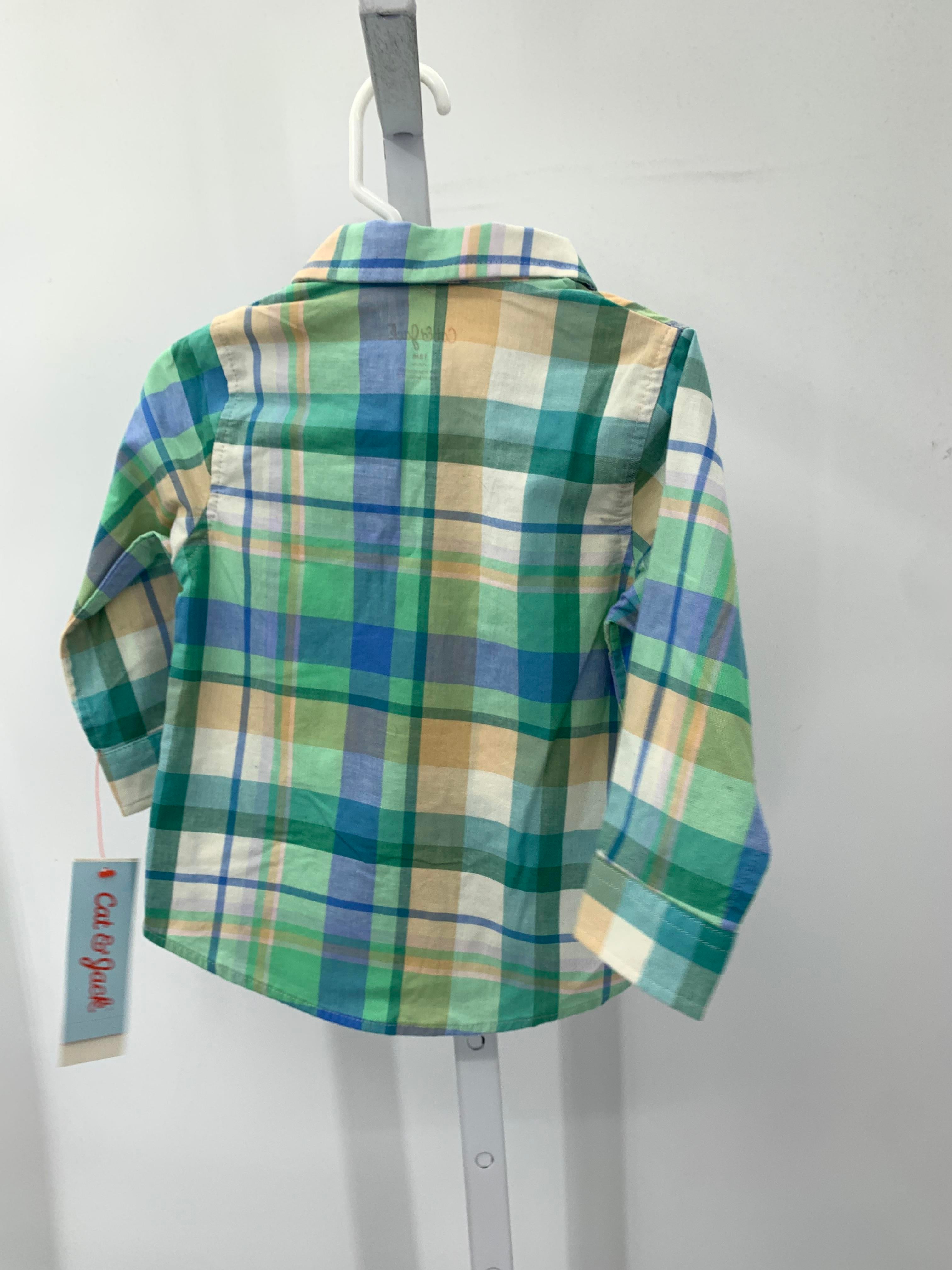 NEW PLAID BTN DOWN