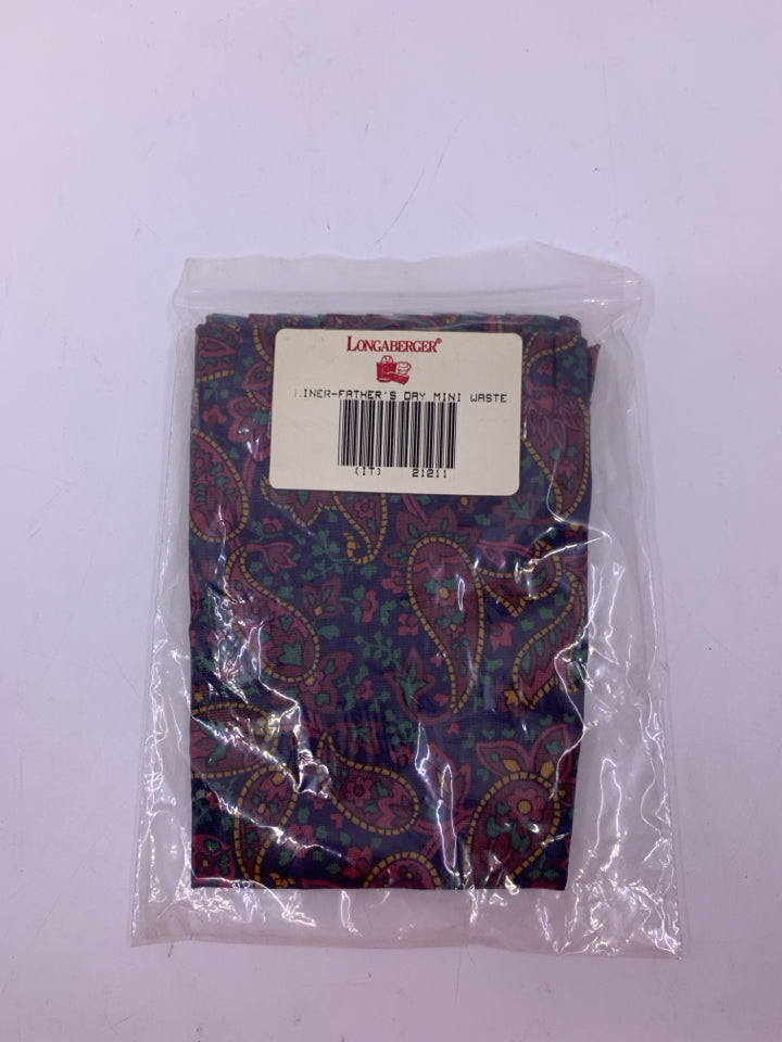 NEW MINI WASTE BASKET LINER FATHER'S DAY.