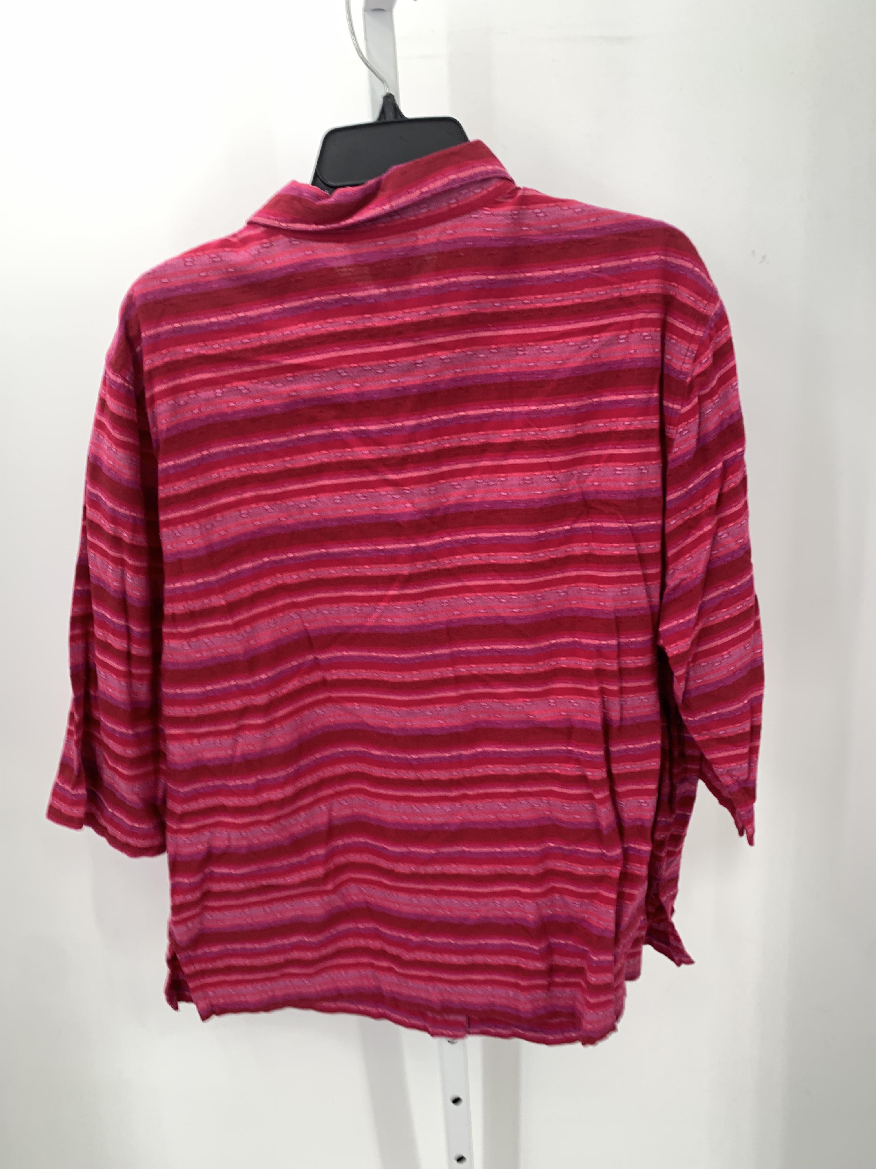 Size 1X Womens 3/4 Sleeve Shirt