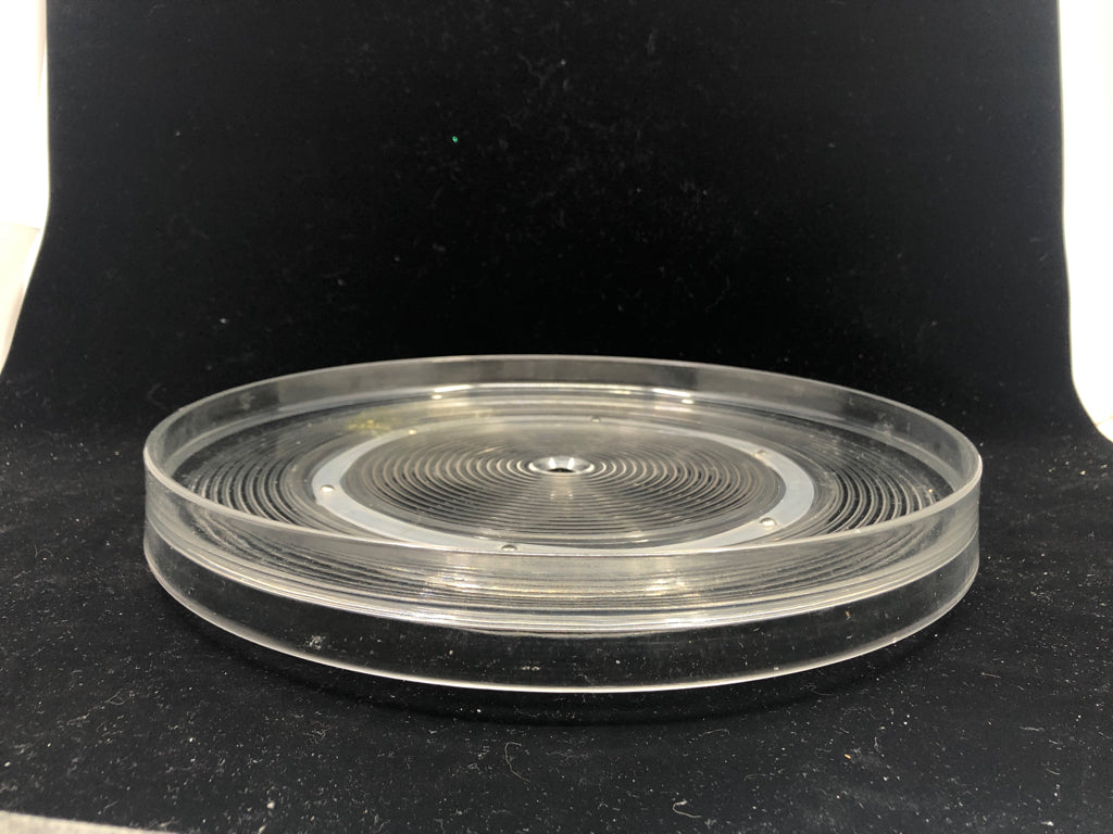 SHALLOW CLEAR PLASTIC LAZY SUSAN.