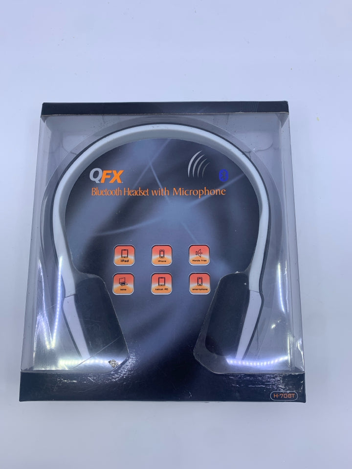 NIB QFX BLUETOOTH HEADSET.