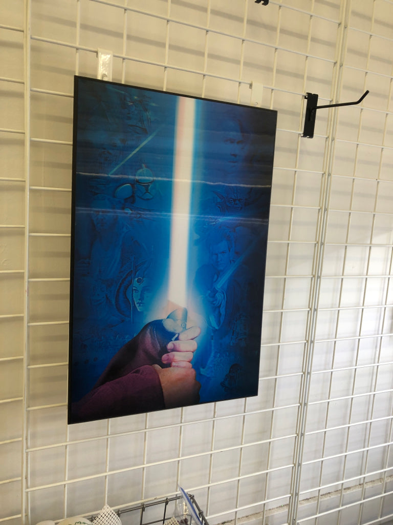 HOLOGRAPHIC STAR WARS WALL ART.