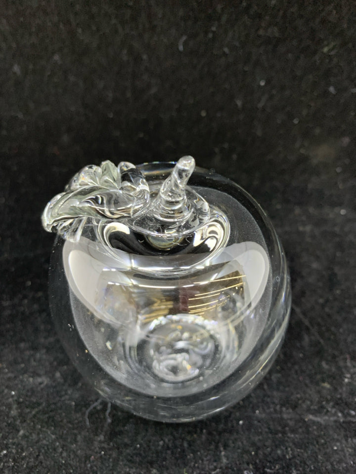 GLASS APPLE DECOR.