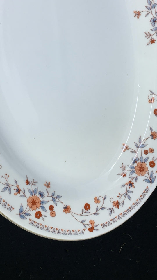 DYNASTY FINE CHINA COPENHAGEN PRINT SERVING PLATTER.
