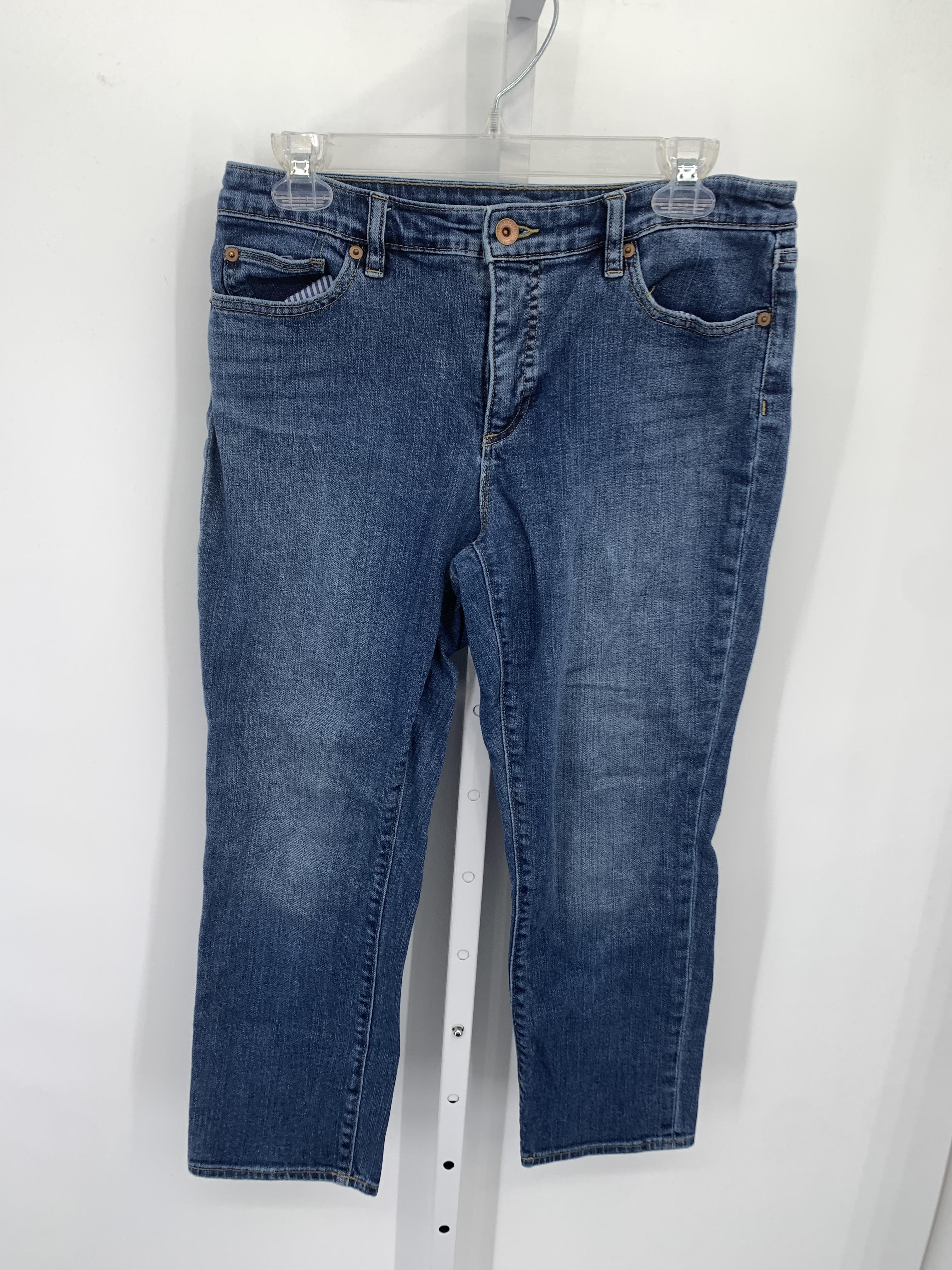 Lands End Size 10 Misses Cropped Jeans