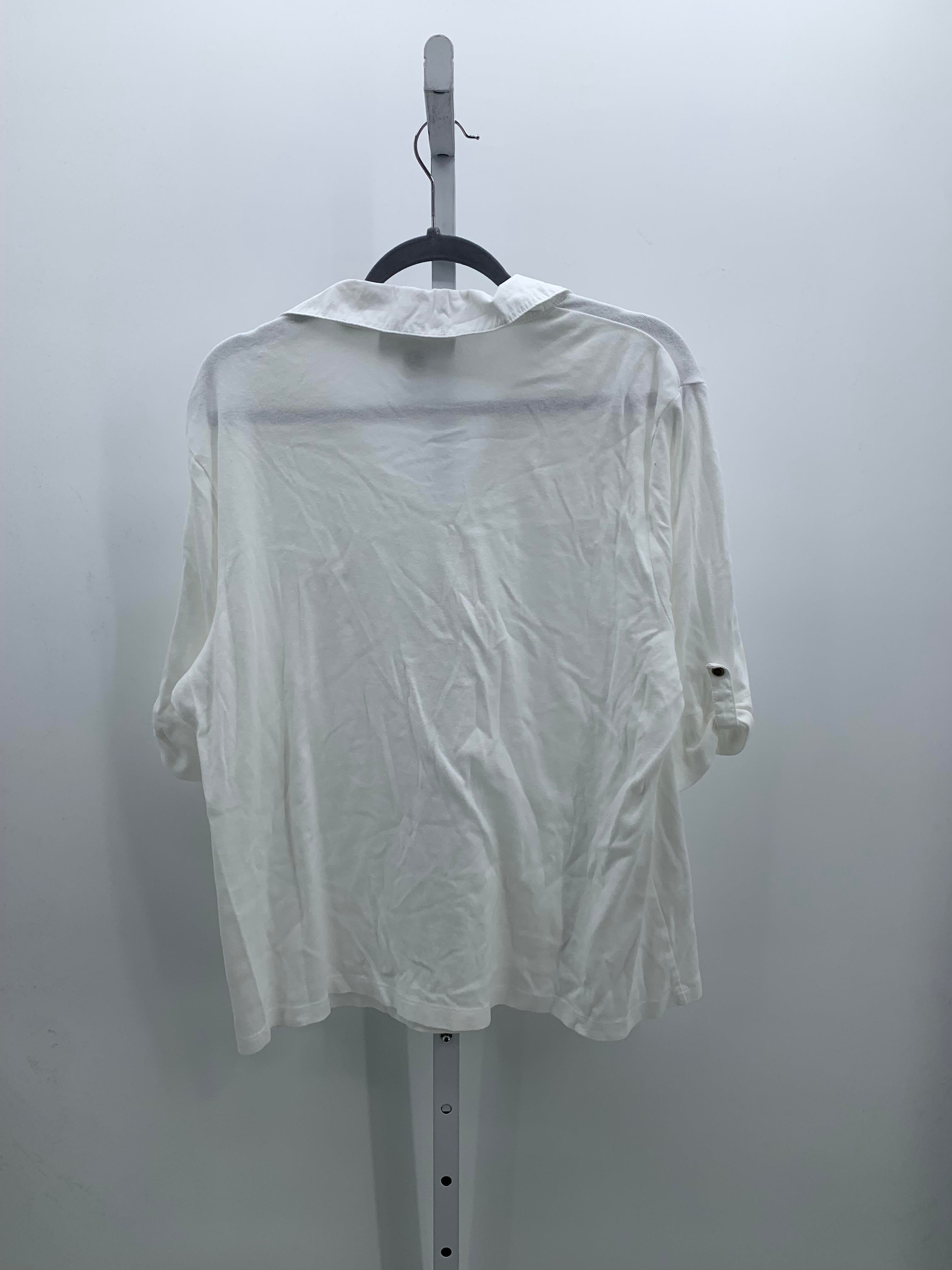 Karen Scott Size 2X Womens Short Sleeve Shirt