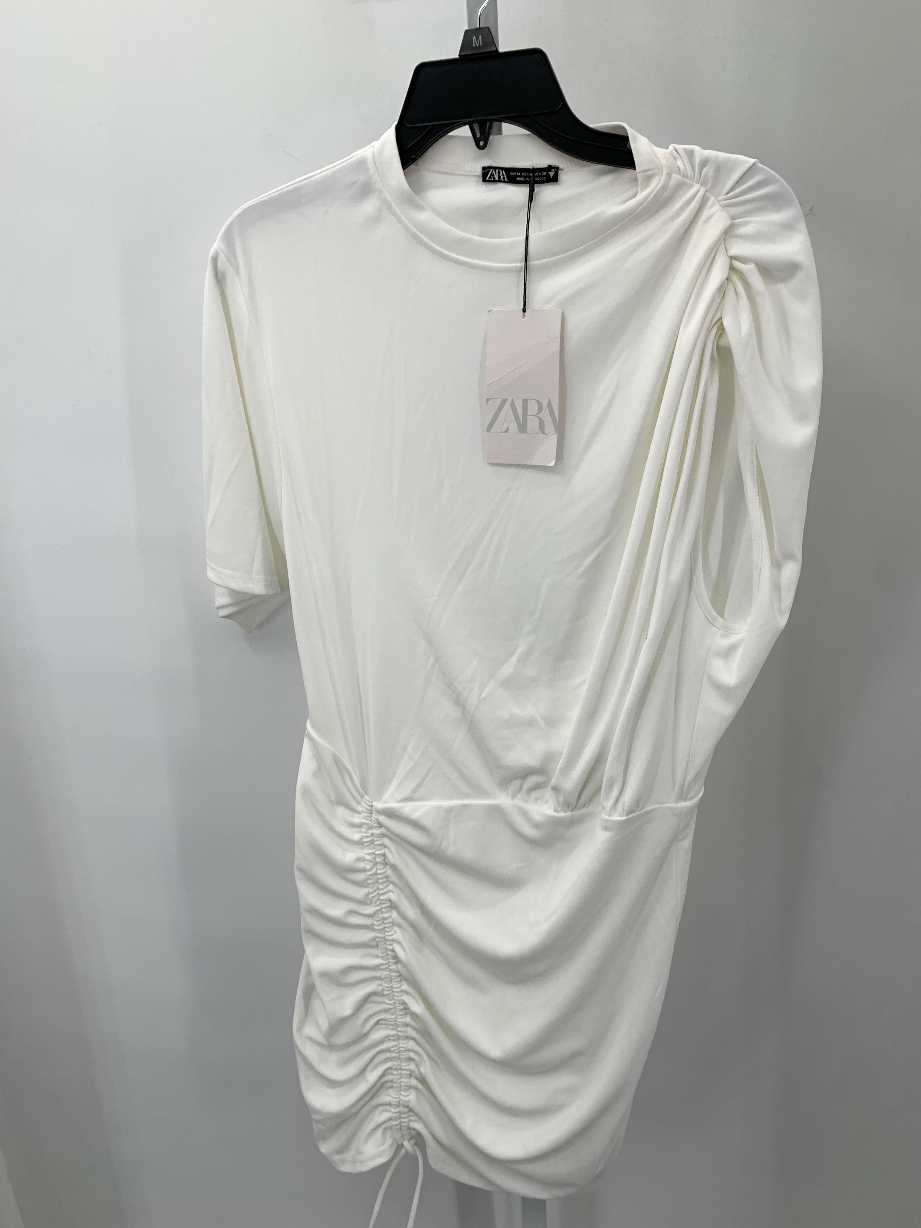 Zara Size Medium Misses Short Sleeve Dress