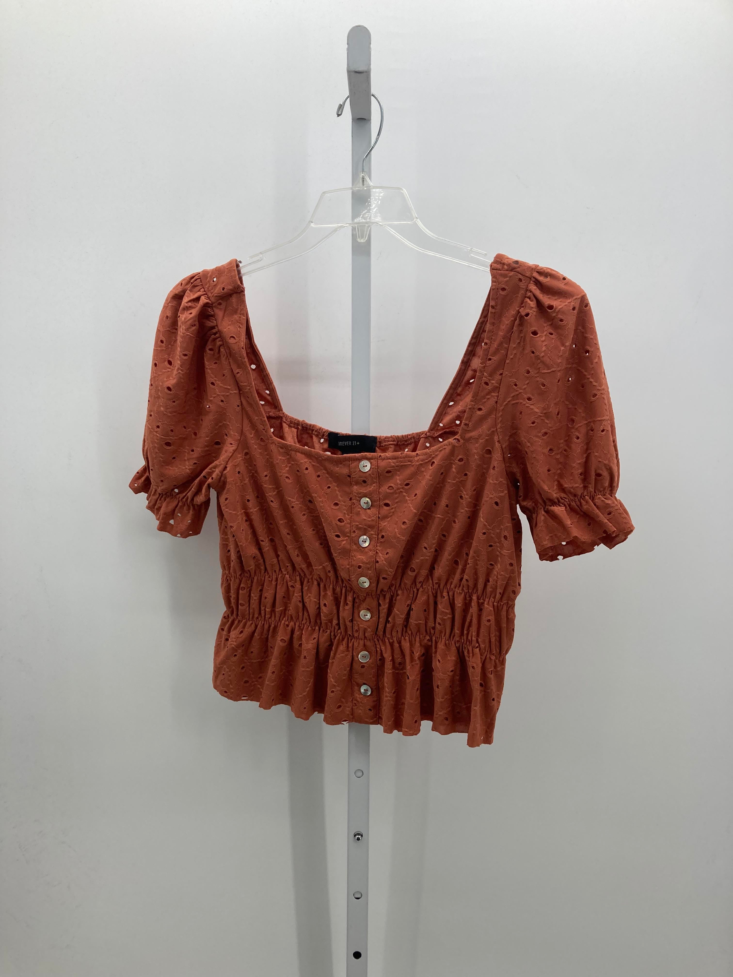 Forever 21 Size 0X Womens Short Sleeve Shirt