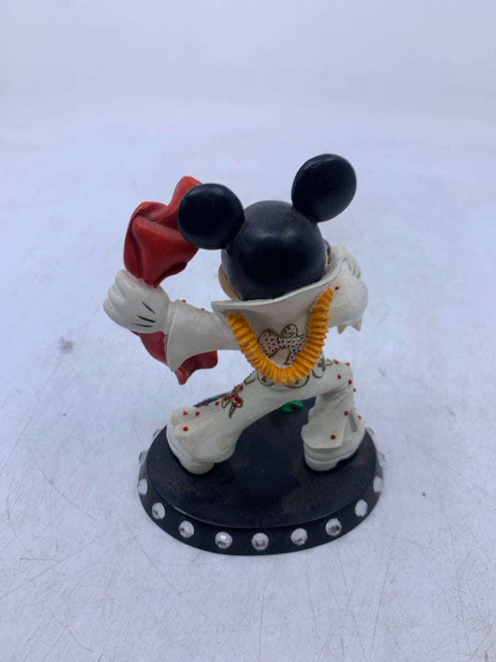 MICKEY MOUSE JUMPSUIT SALUTE ELVIS FIGURINE.