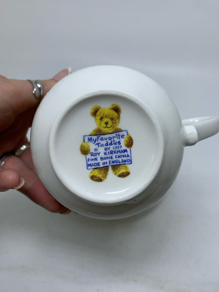MY FAVORITE TEDDIES CUP/SAUCER 1997 BONE CHINA.