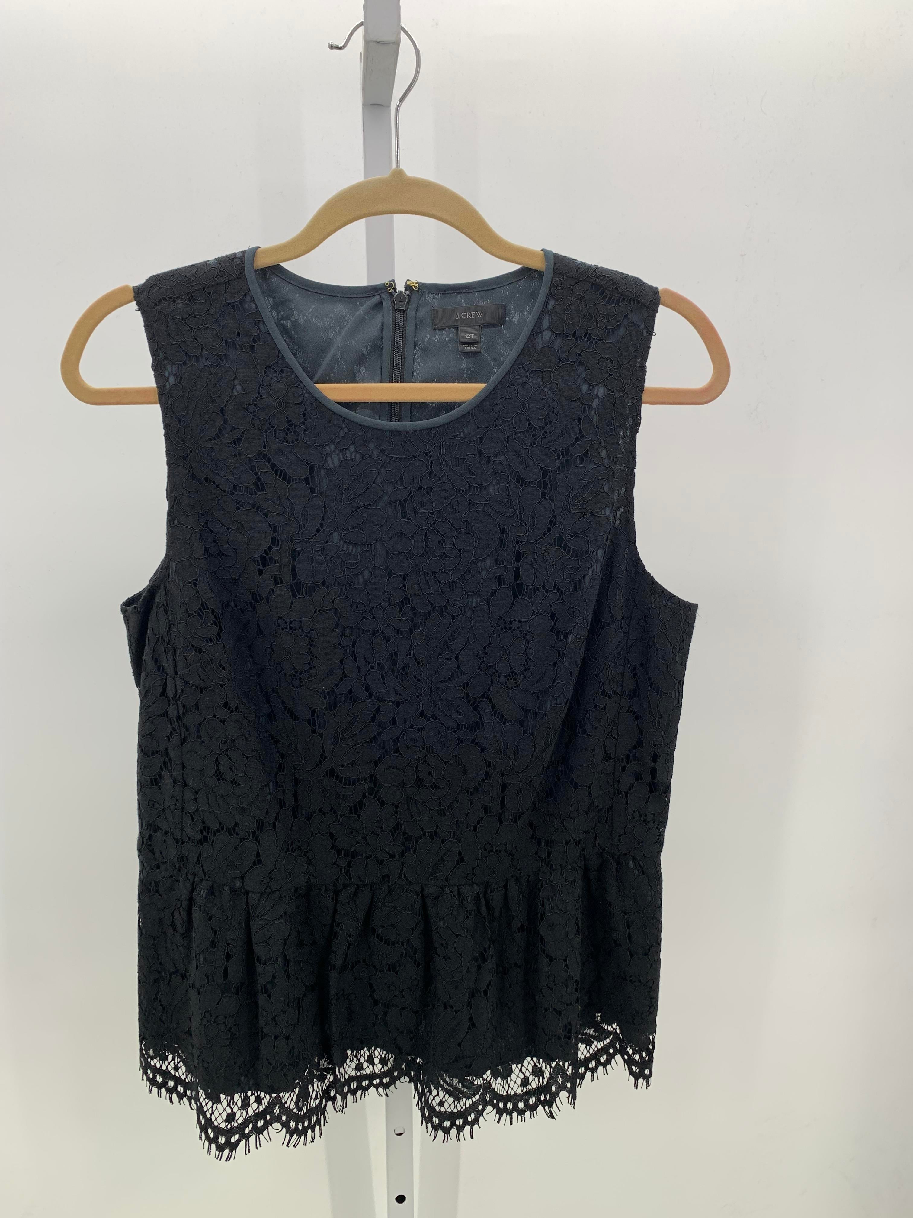 J. Crew Size 12 Tall Misses Sleeveless Shirt