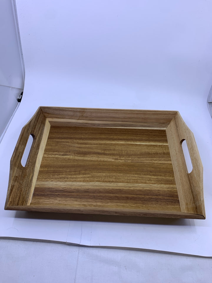 WOOD DESSERT TRAY.