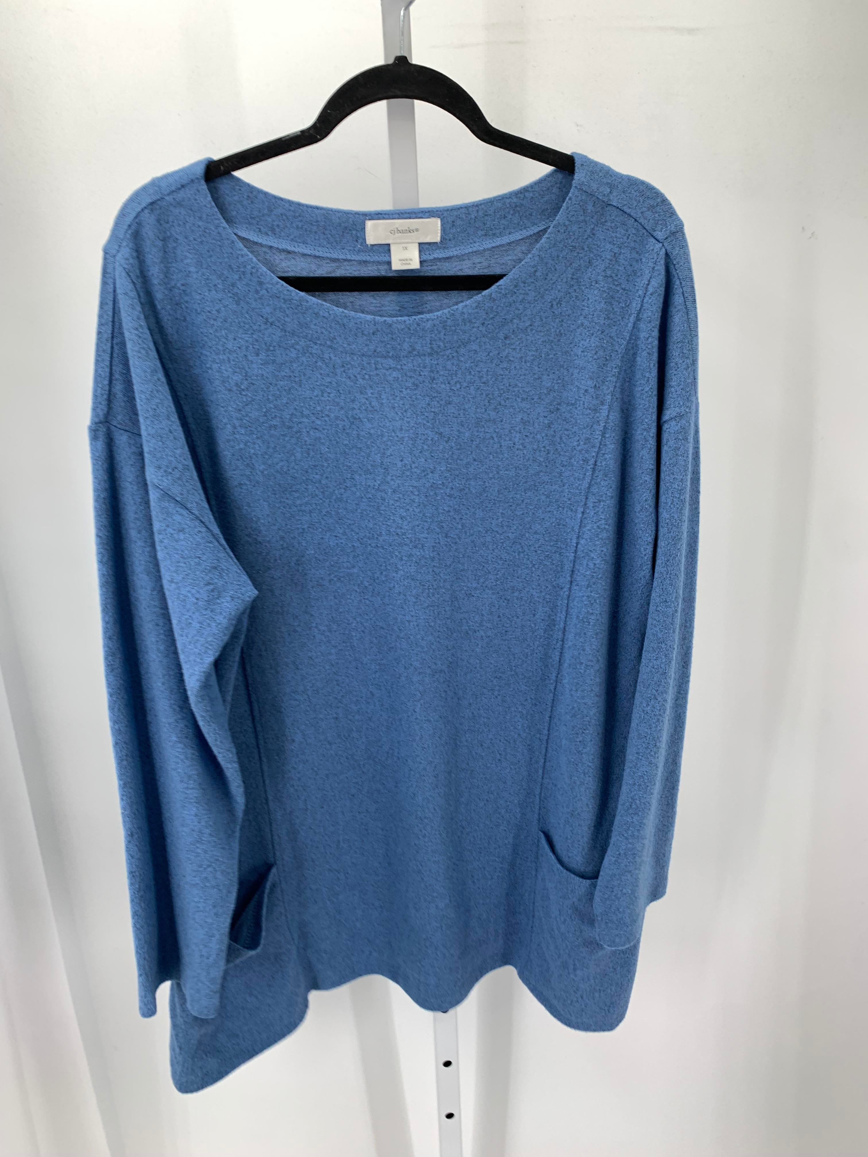 CJ Banks Size 1X Womens Long Sleeve Shirt