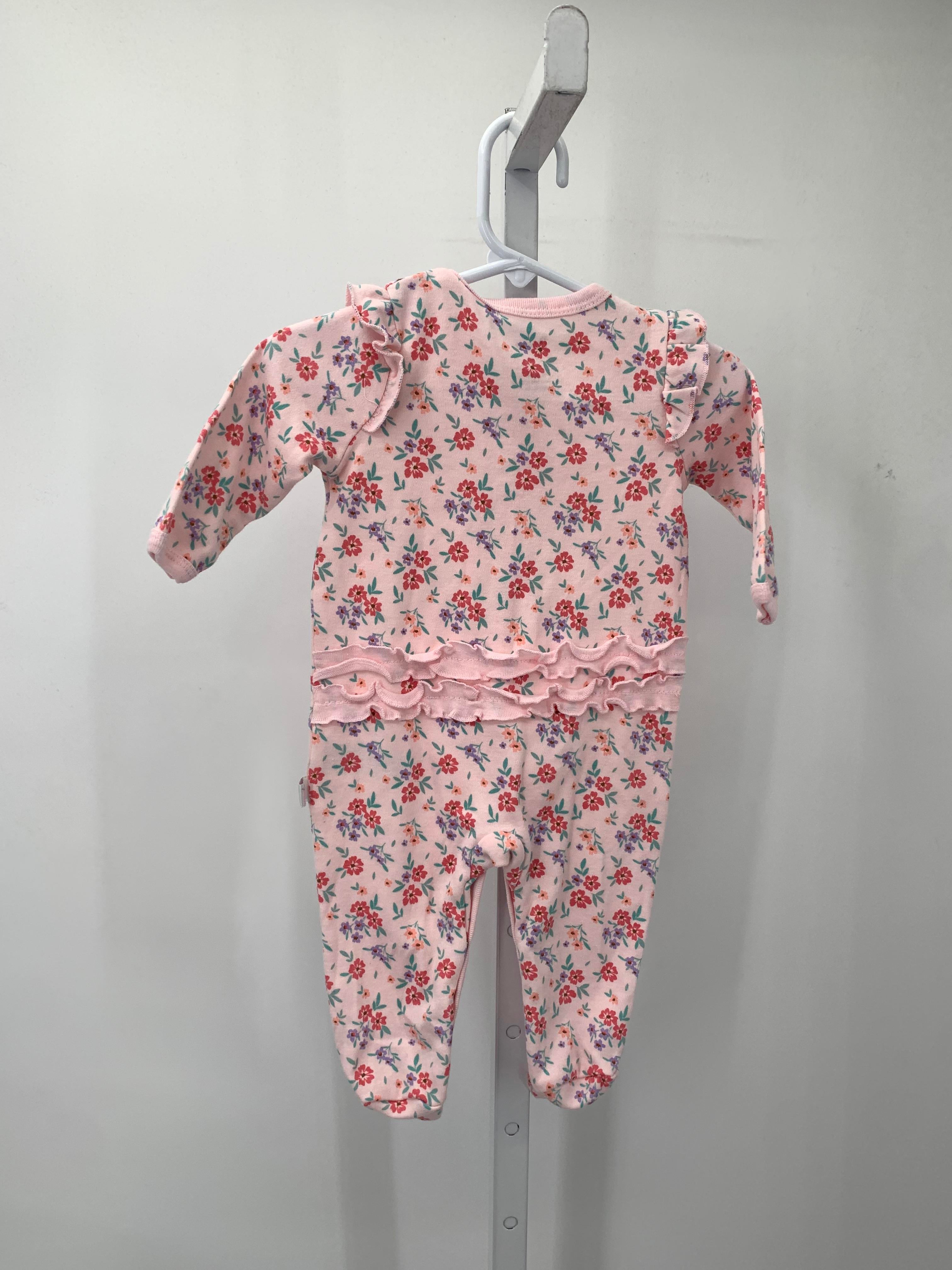 Size 3-6 Months Girls Long Slv. Romper