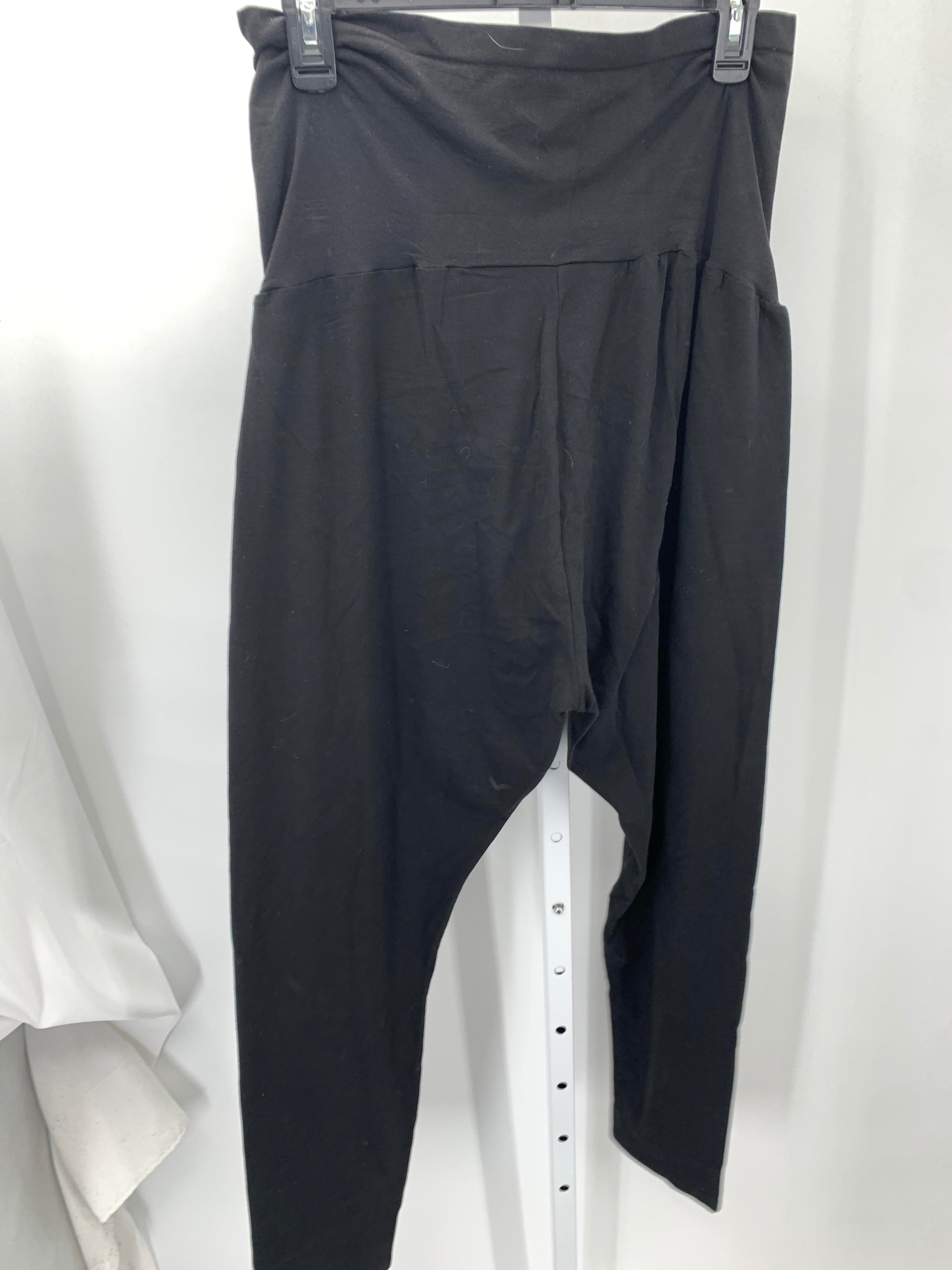 Destination Mat. Black Size XXL Maternity Pants