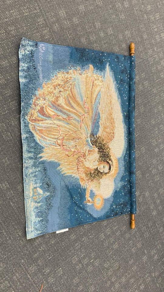 LIGHT-UP ANGEL TAPESTRY.