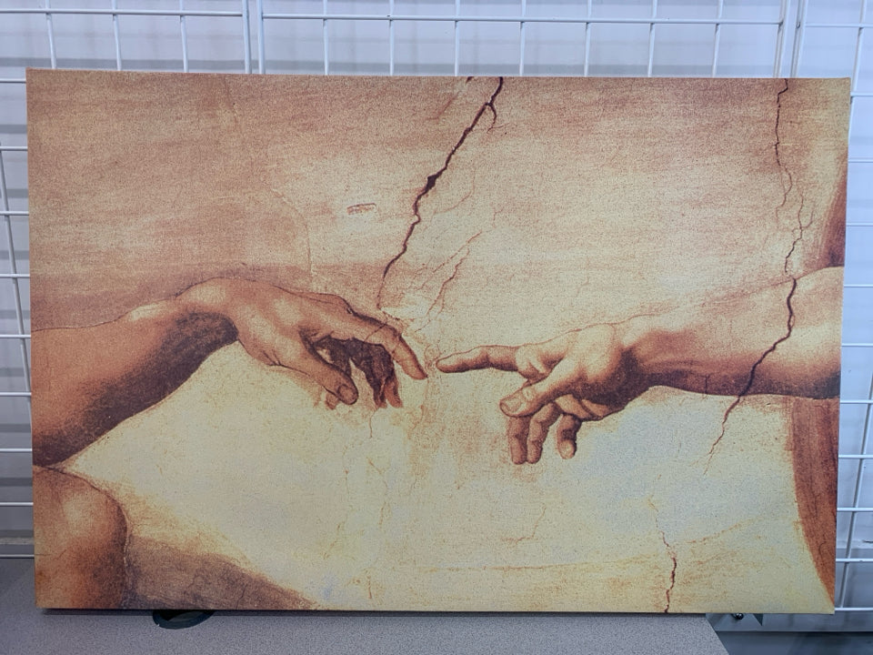 CREATION OF ADAM CANVAS PRINT.