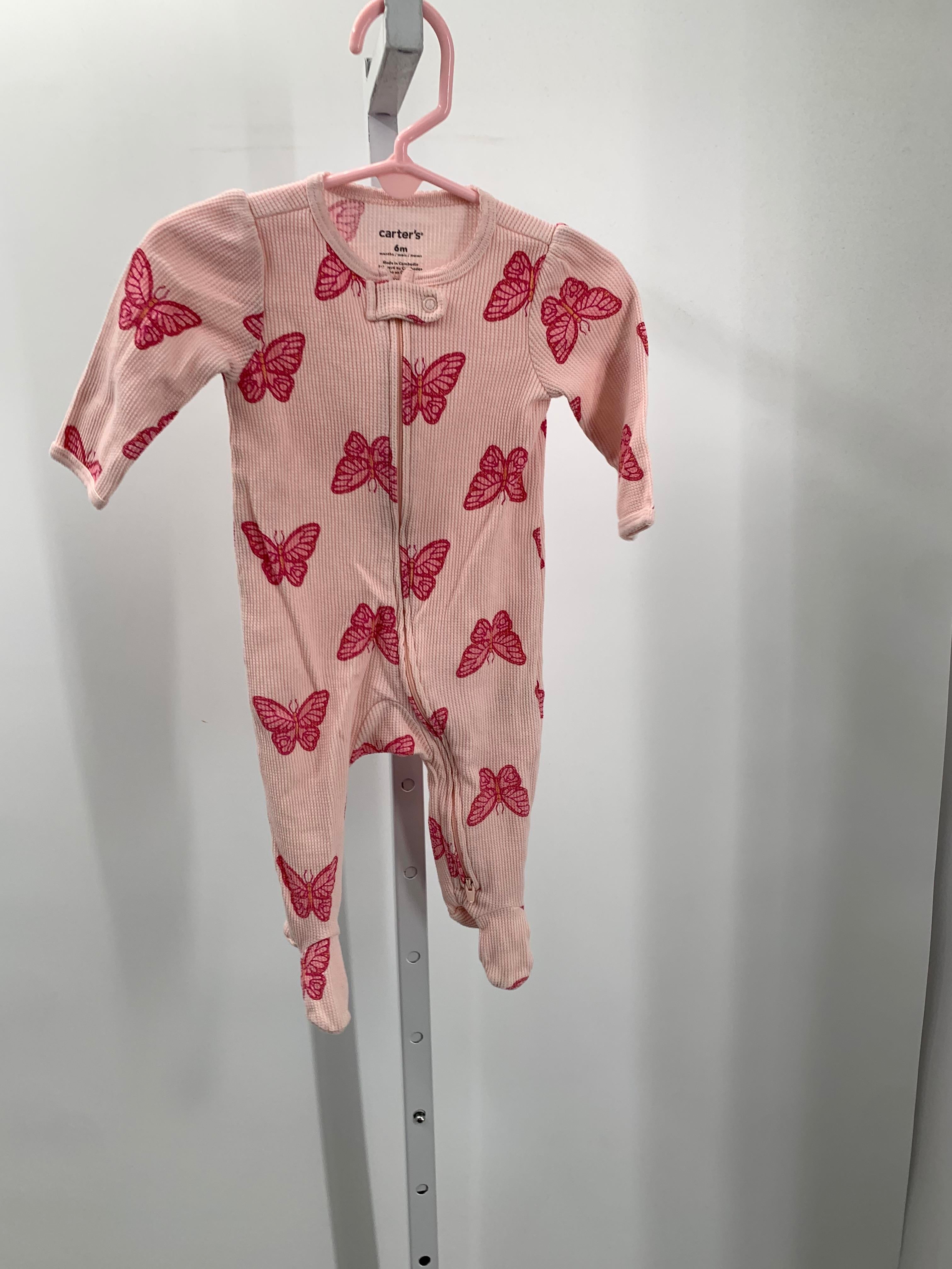 Carters Size 6 Months Girls Long Slv. Romper